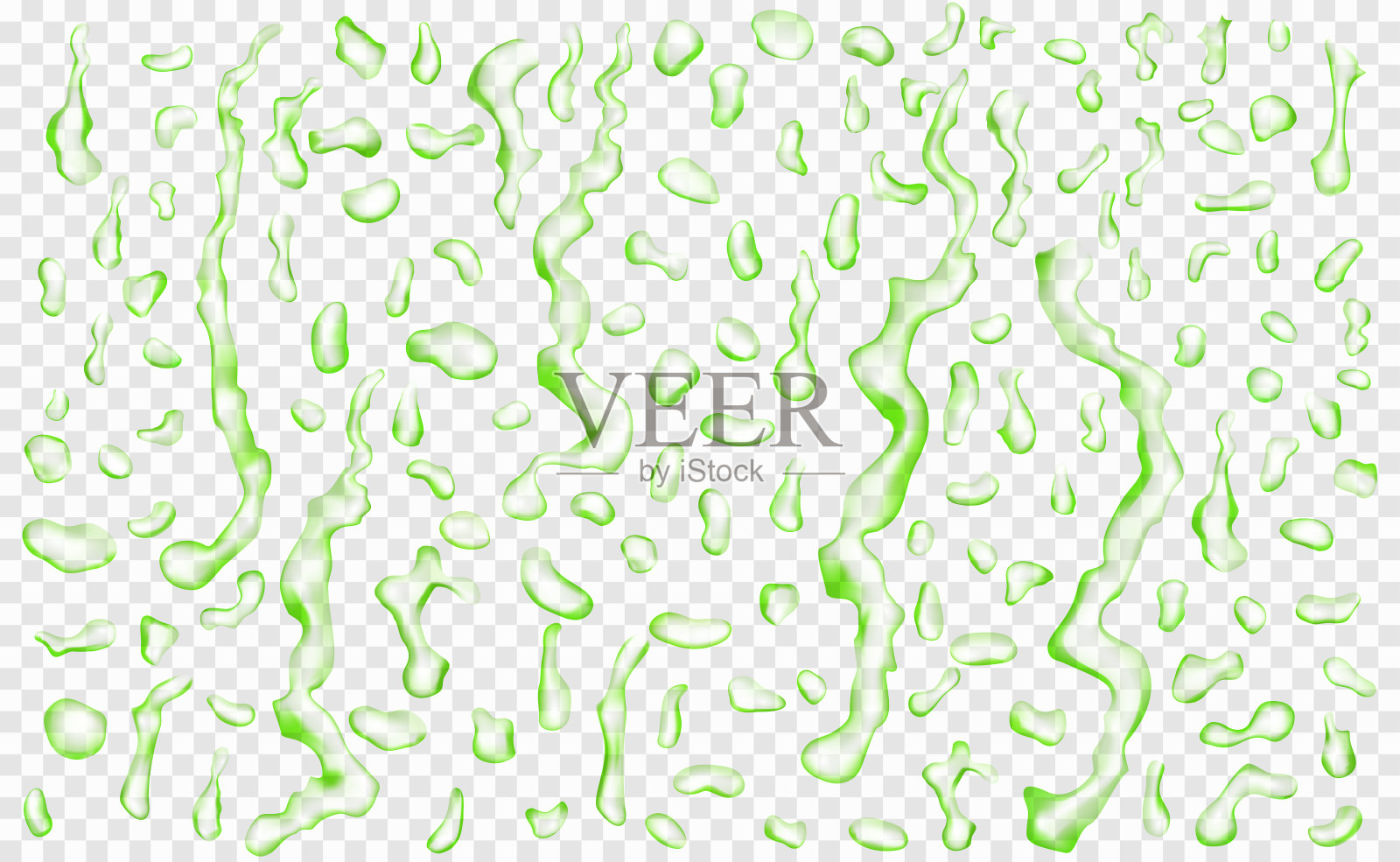 半透明的水滴和条纹设计元素图片