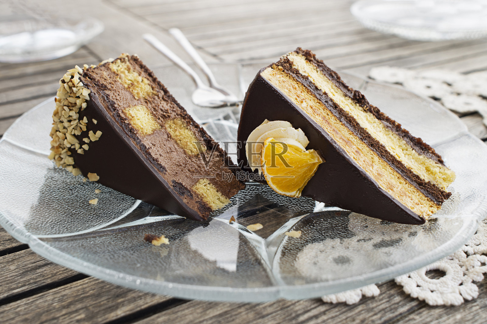 巧克力蛋糕片照片摄影图片