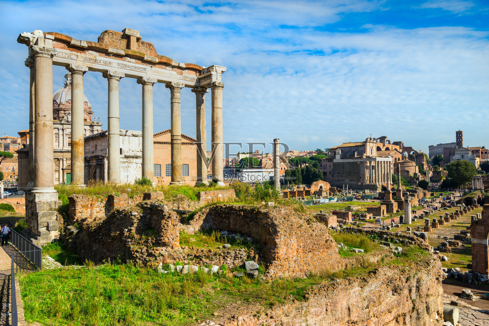意大利罗马的图拉真广场照片摄影图片