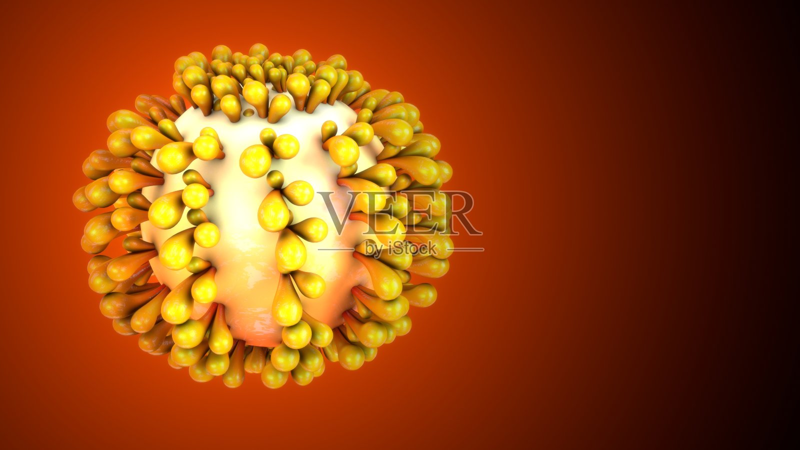 冠状病毒解剖系统的三维示意图照片摄影图片