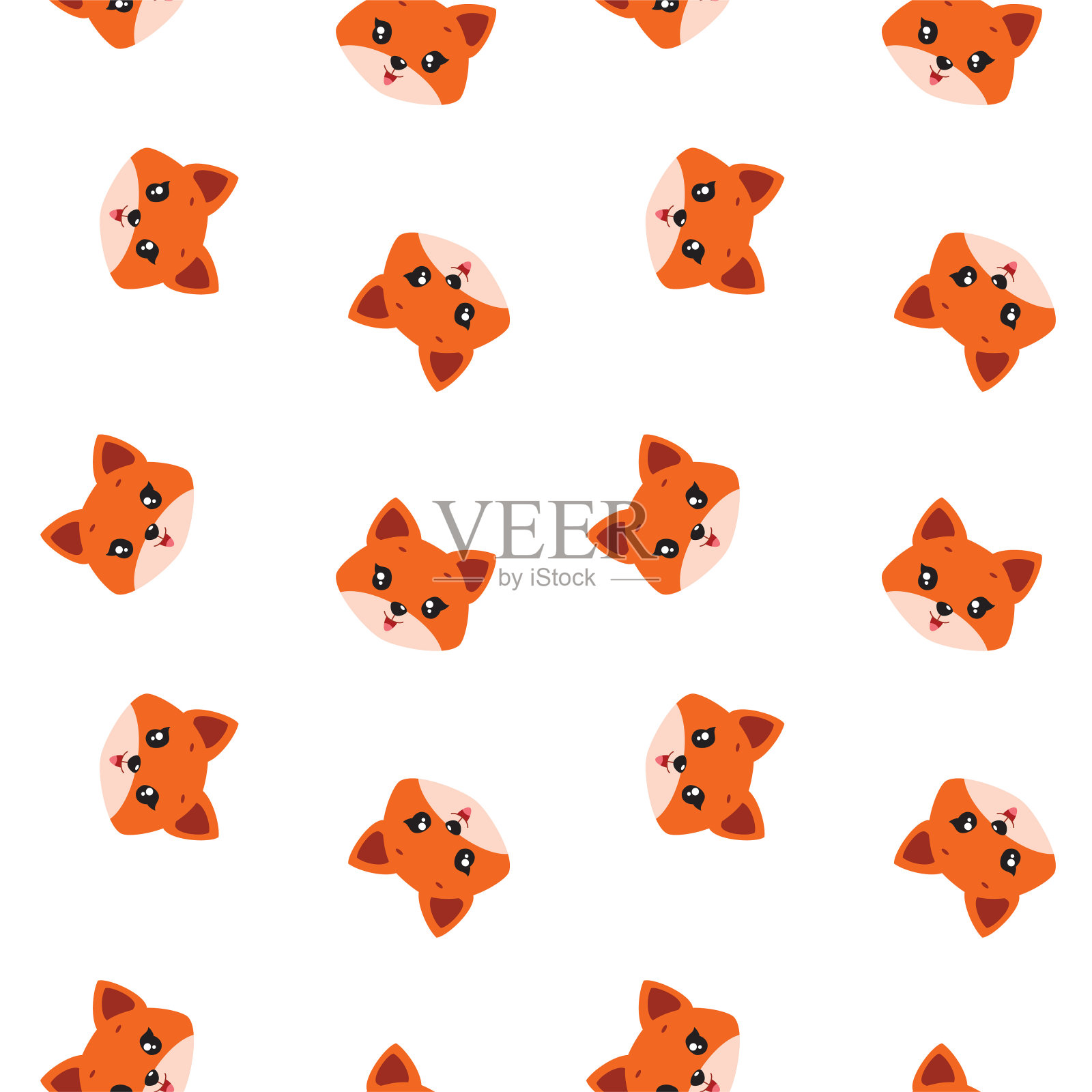 可爱的动物图案设计元素图片