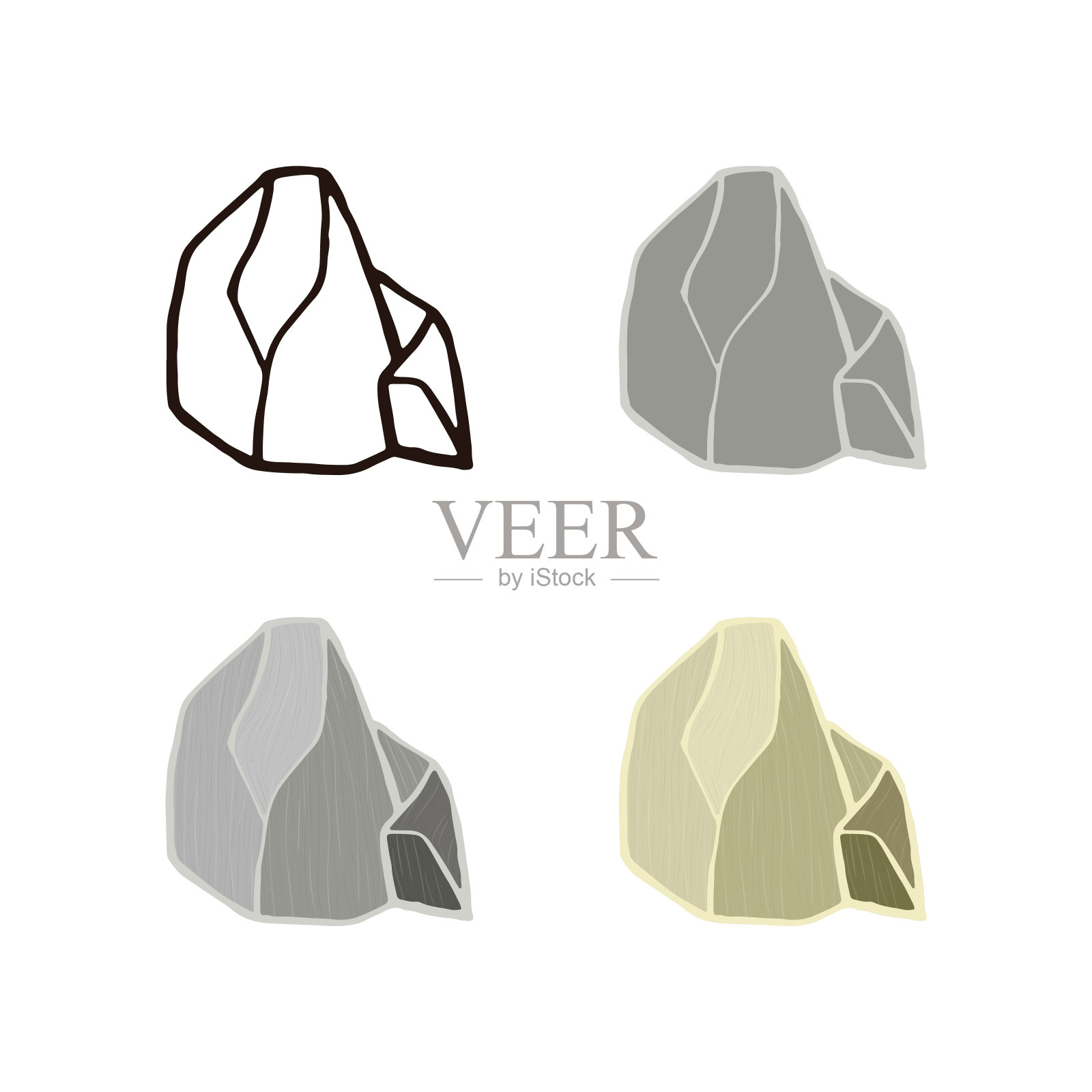 石头收藏。设计元素图片