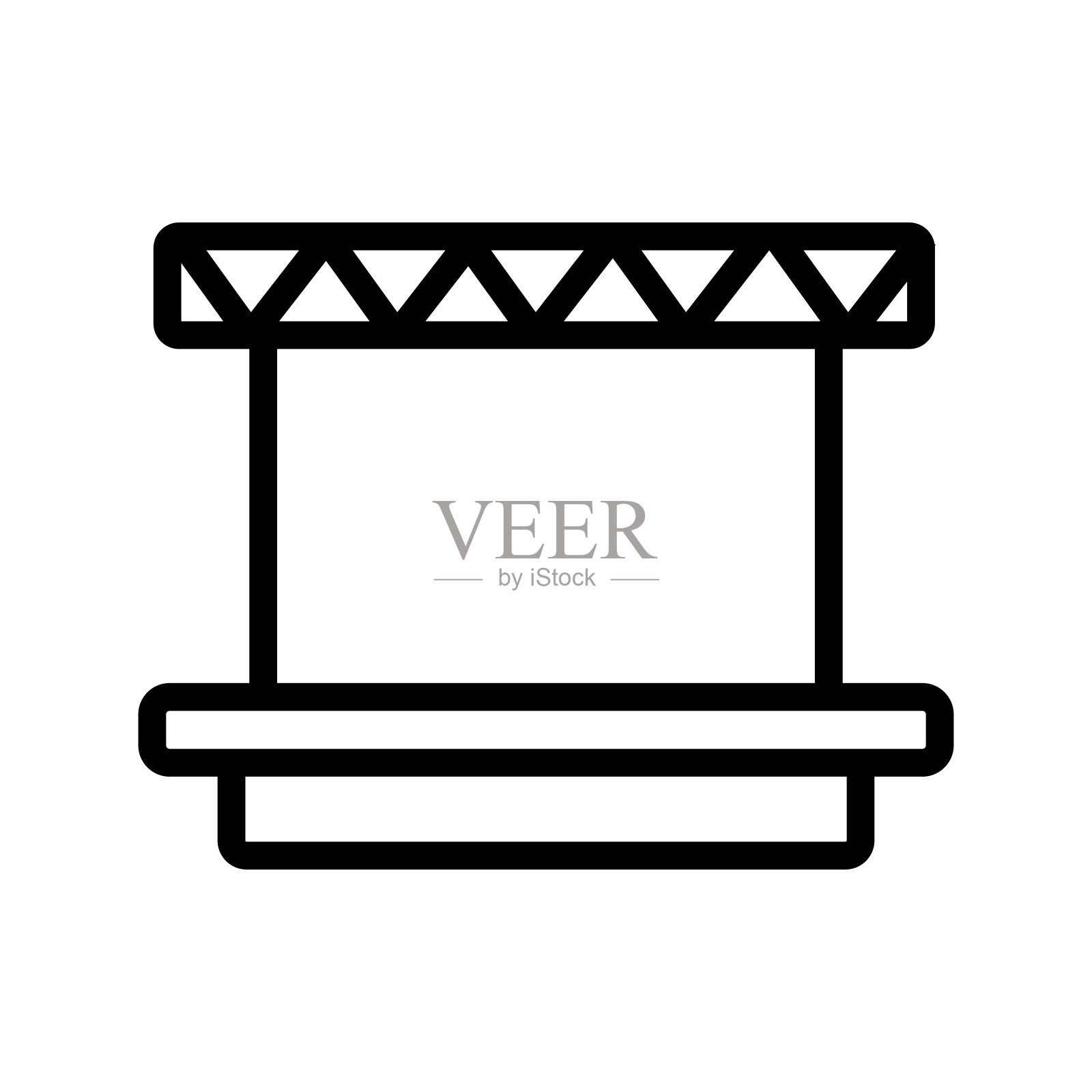 场景图标矢量。孤立轮廓符号插图插画图片素材