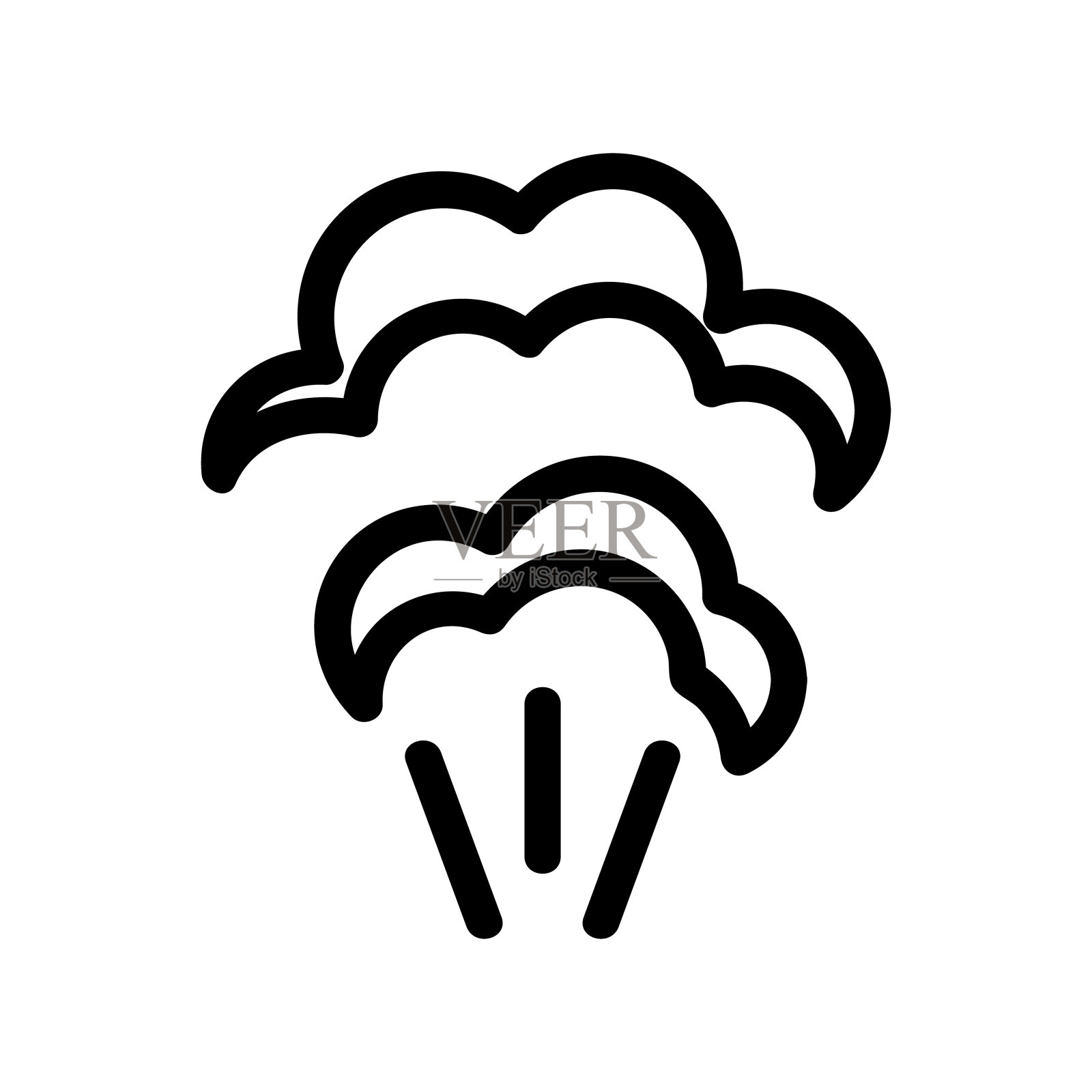 图标向量的气味。孤立轮廓符号插图插画图片素材