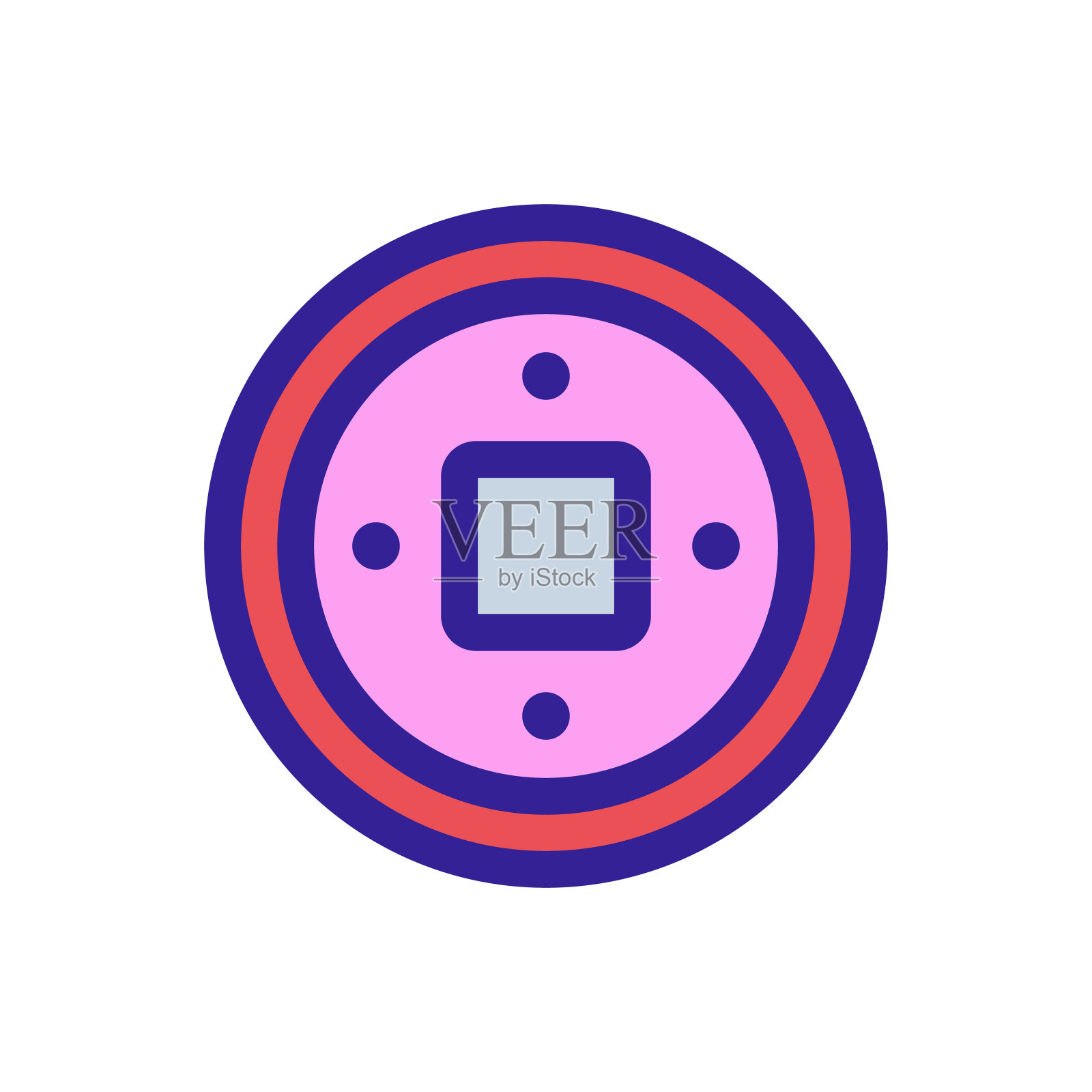 Coin China icon vector。孤立轮廓符号插图图标素材