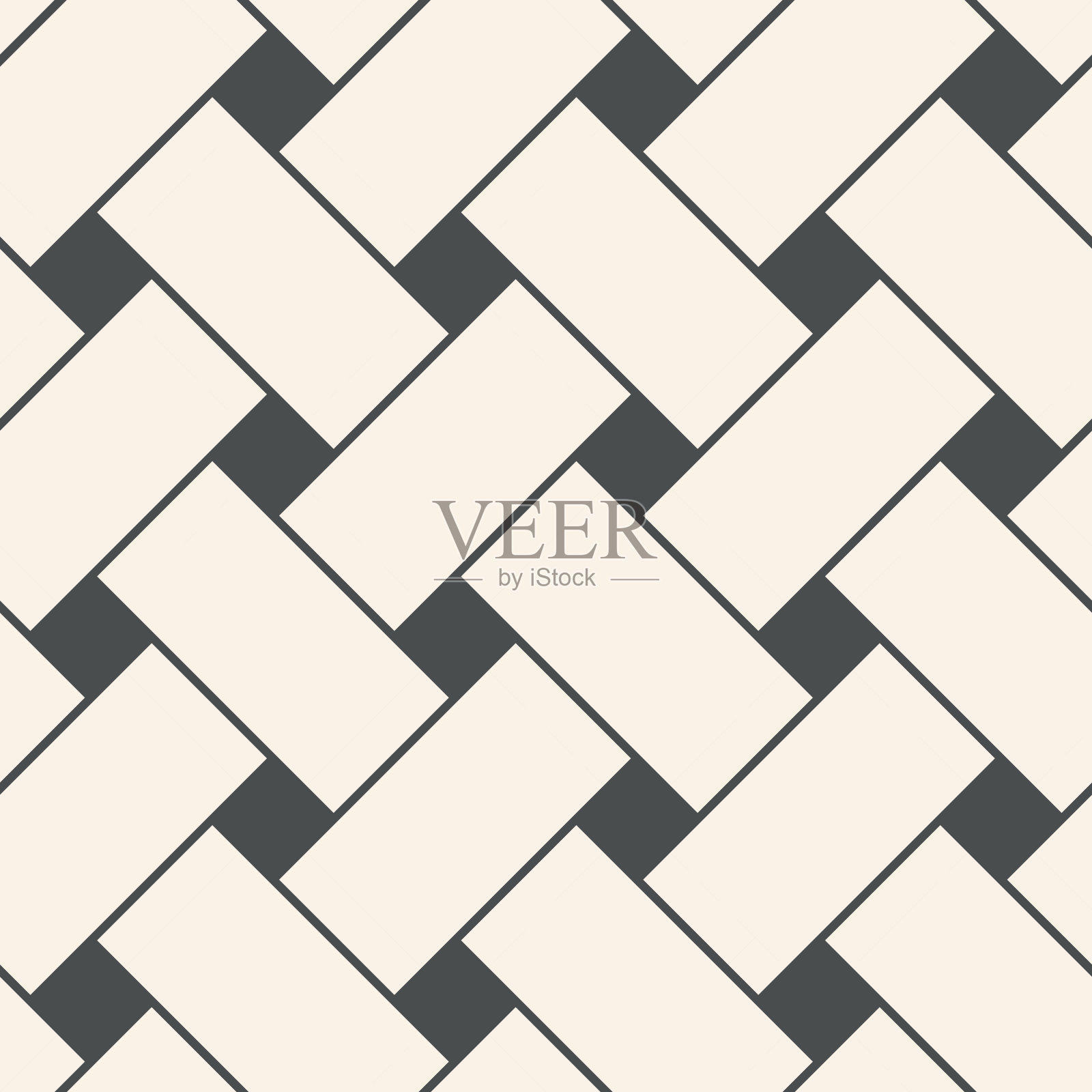 以直角线交织抽象的几何无缝图案。向量。插画图片素材