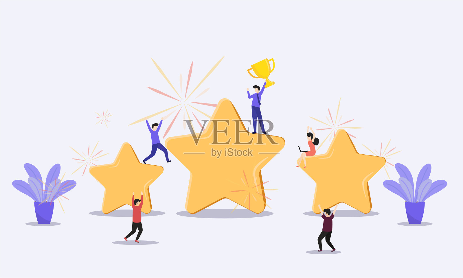 顾客评论概念插画图片素材