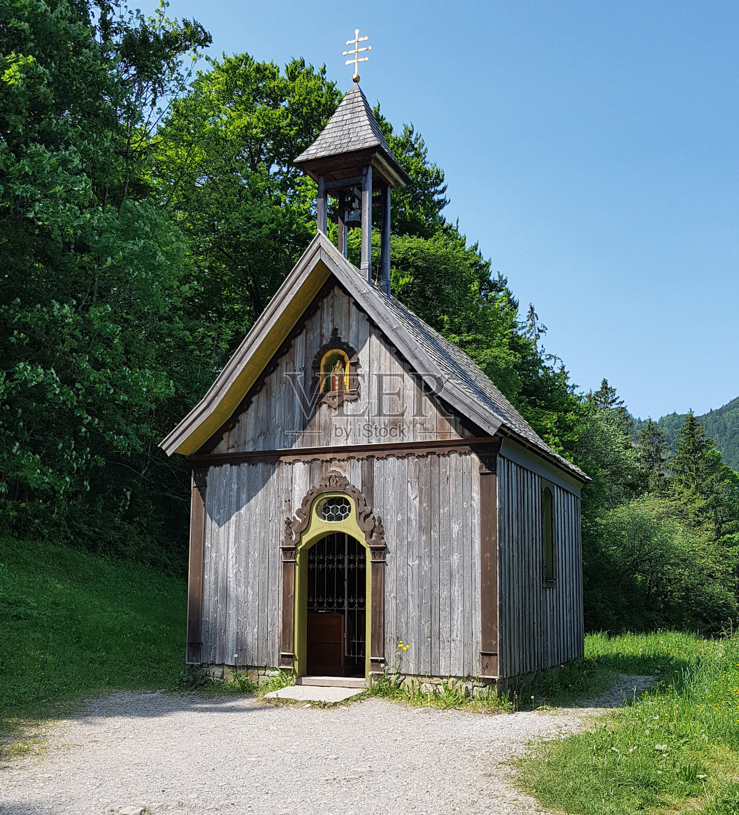 圣十字教堂，施里尔泽露天博物馆照片摄影图片
