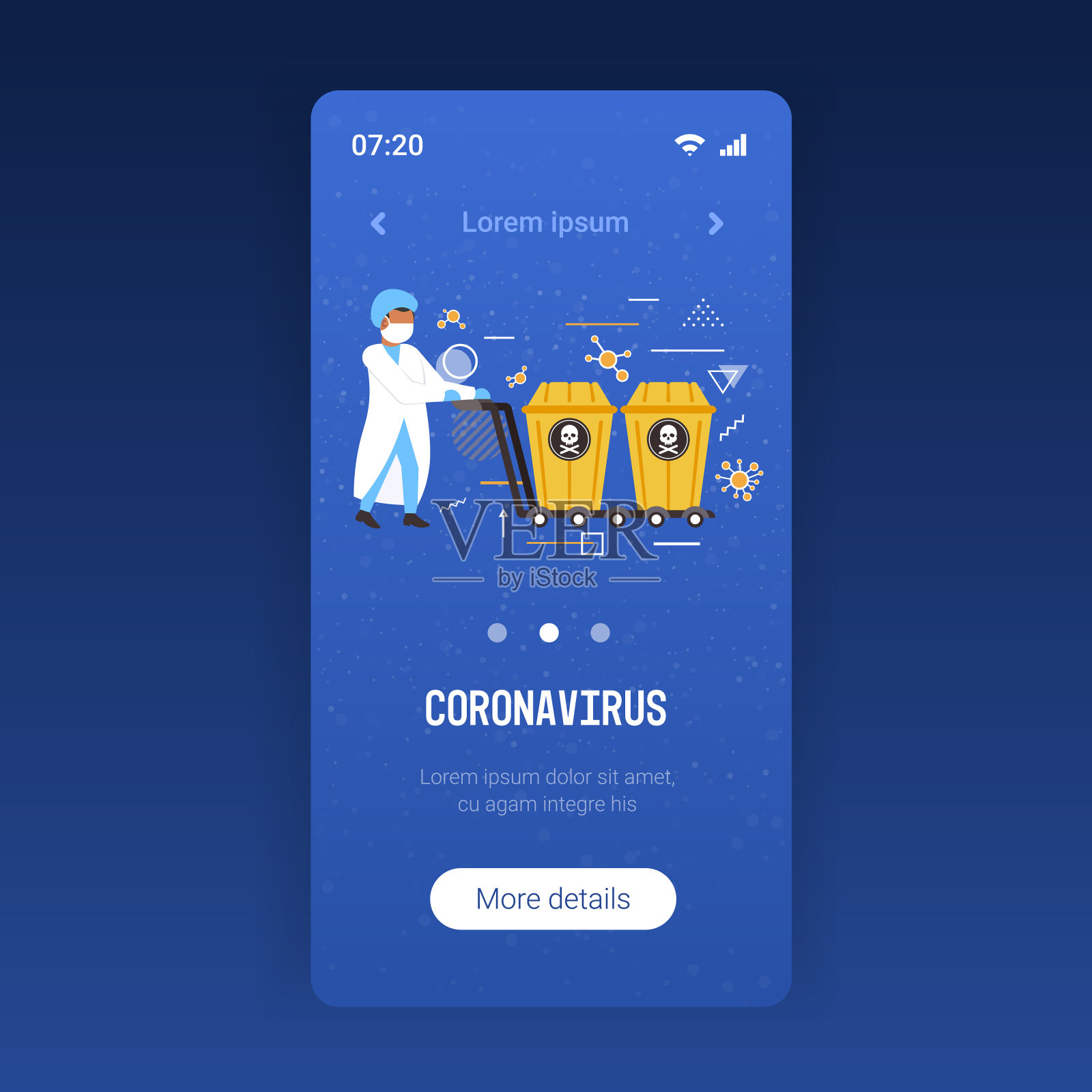 2019-nCoV大流行健康风险2019-nCoV大流行健康风险全长移动应用拷贝空间插画图片素材