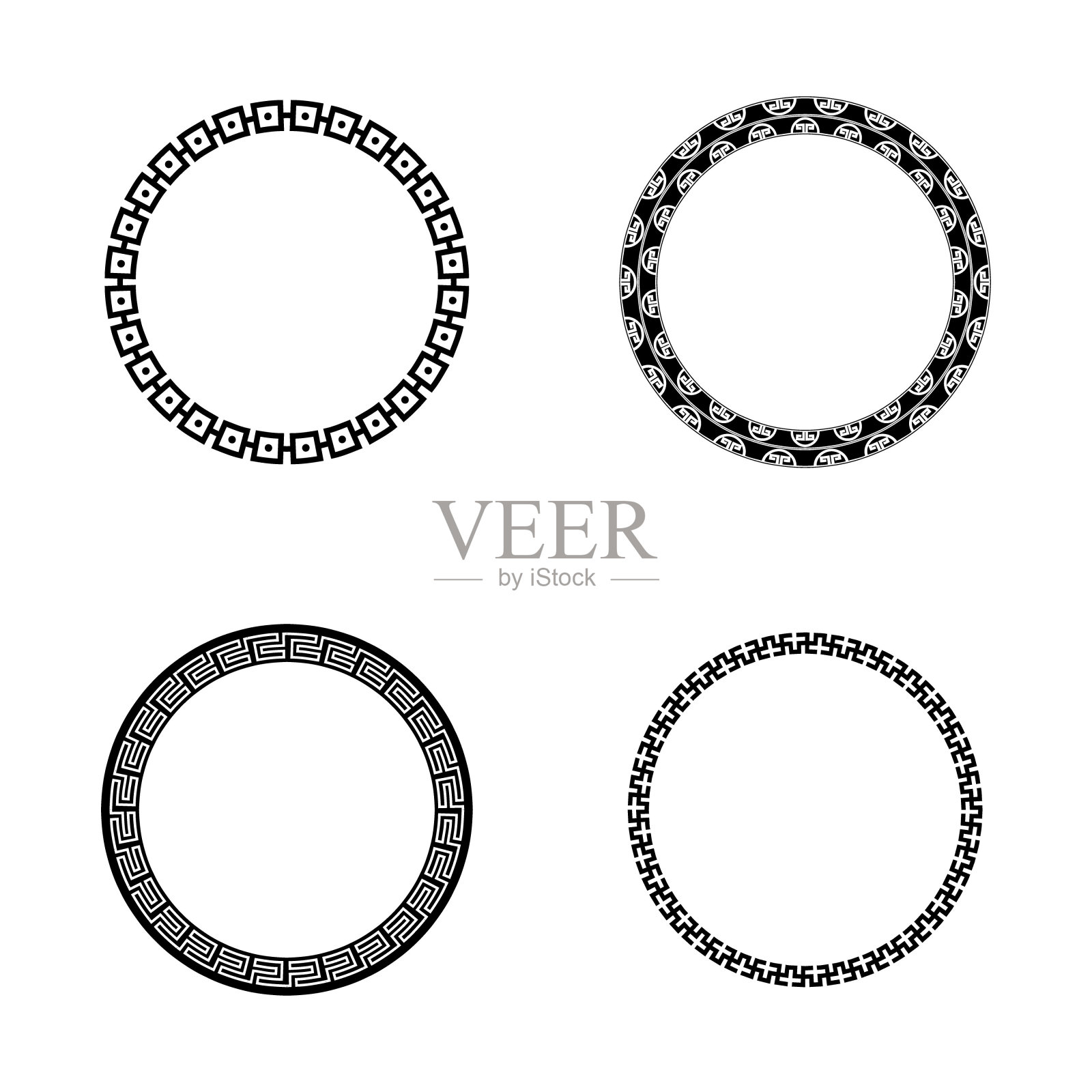 中国古典东方装饰框复古边框艺术装饰设计元素图片
