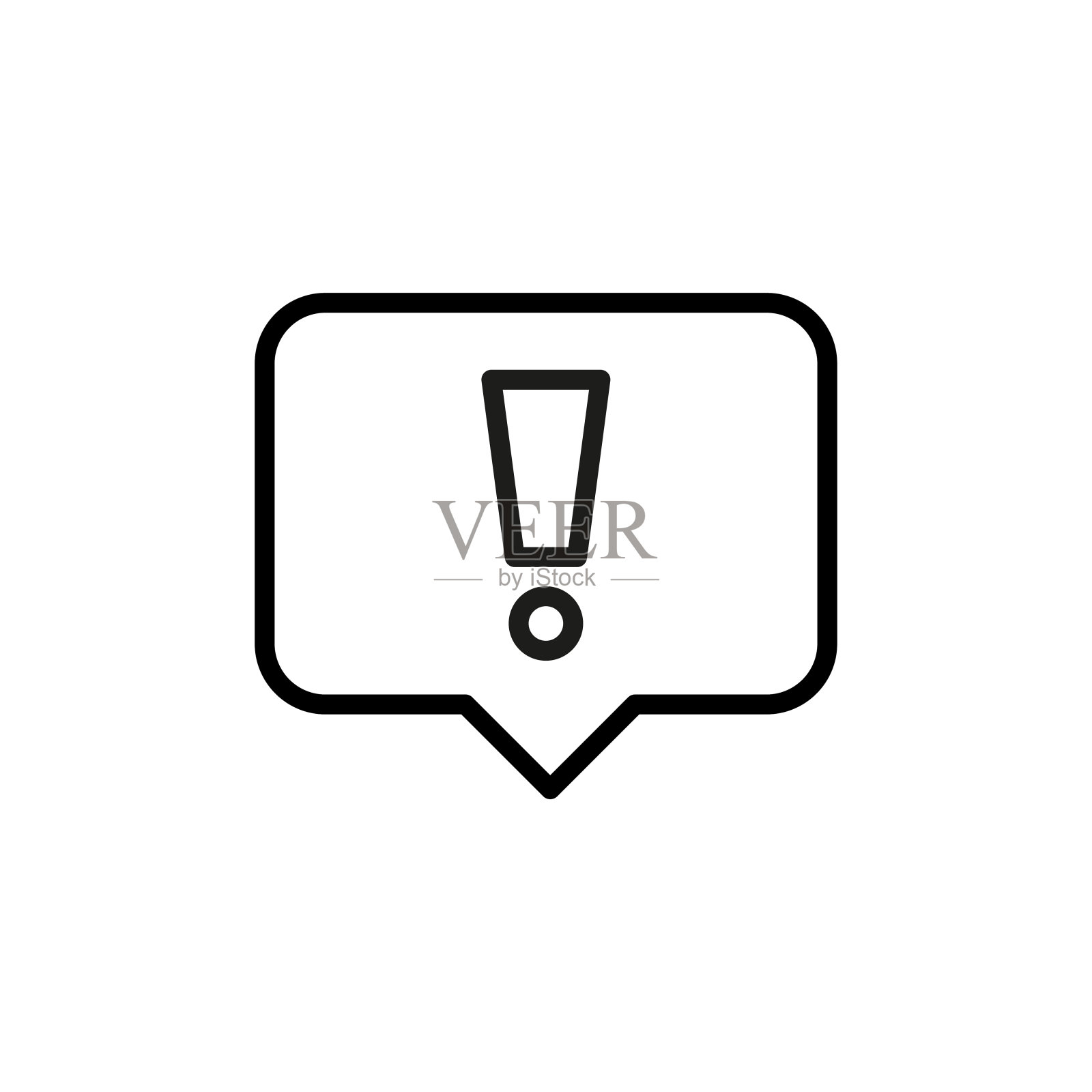 简单的通知行图标。插画图片素材