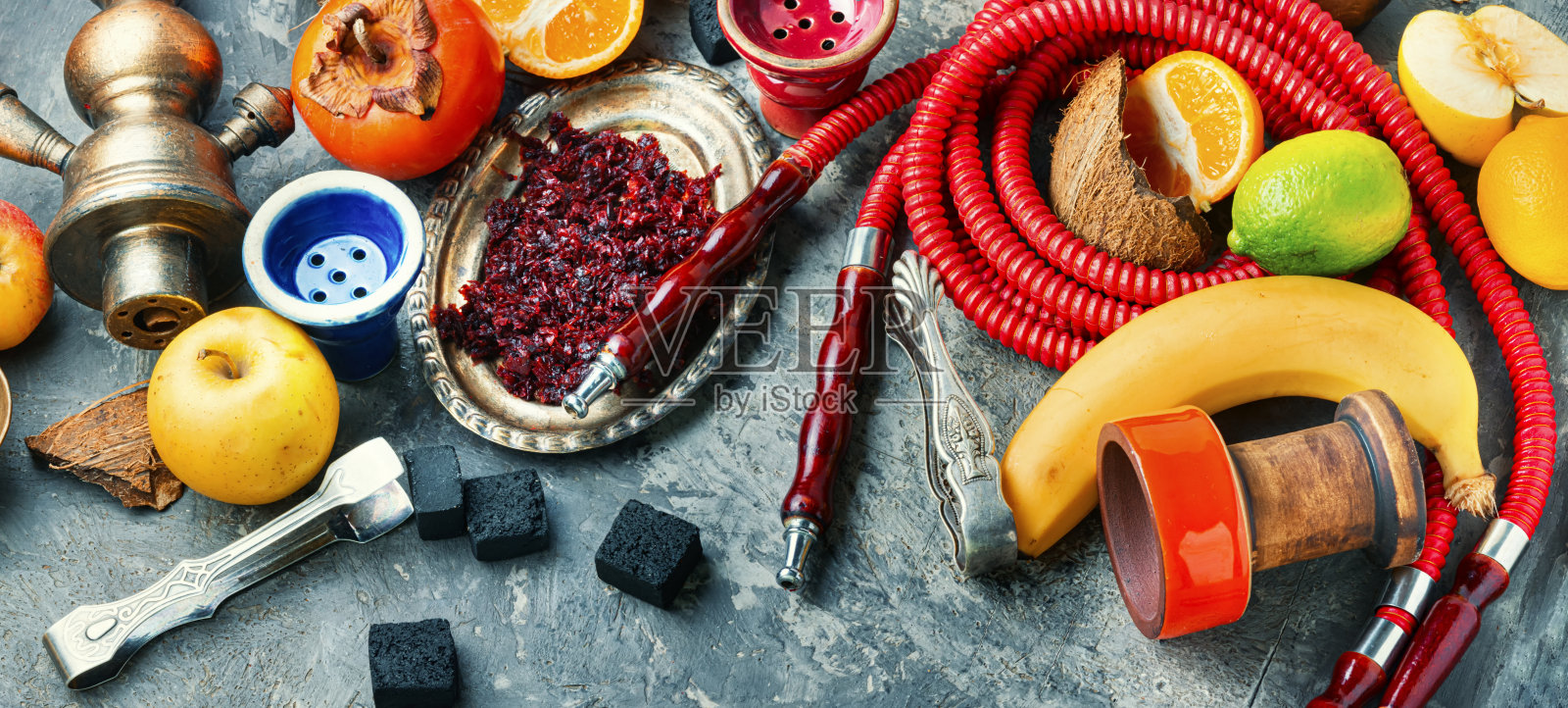 埃及水果水烟照片摄影图片