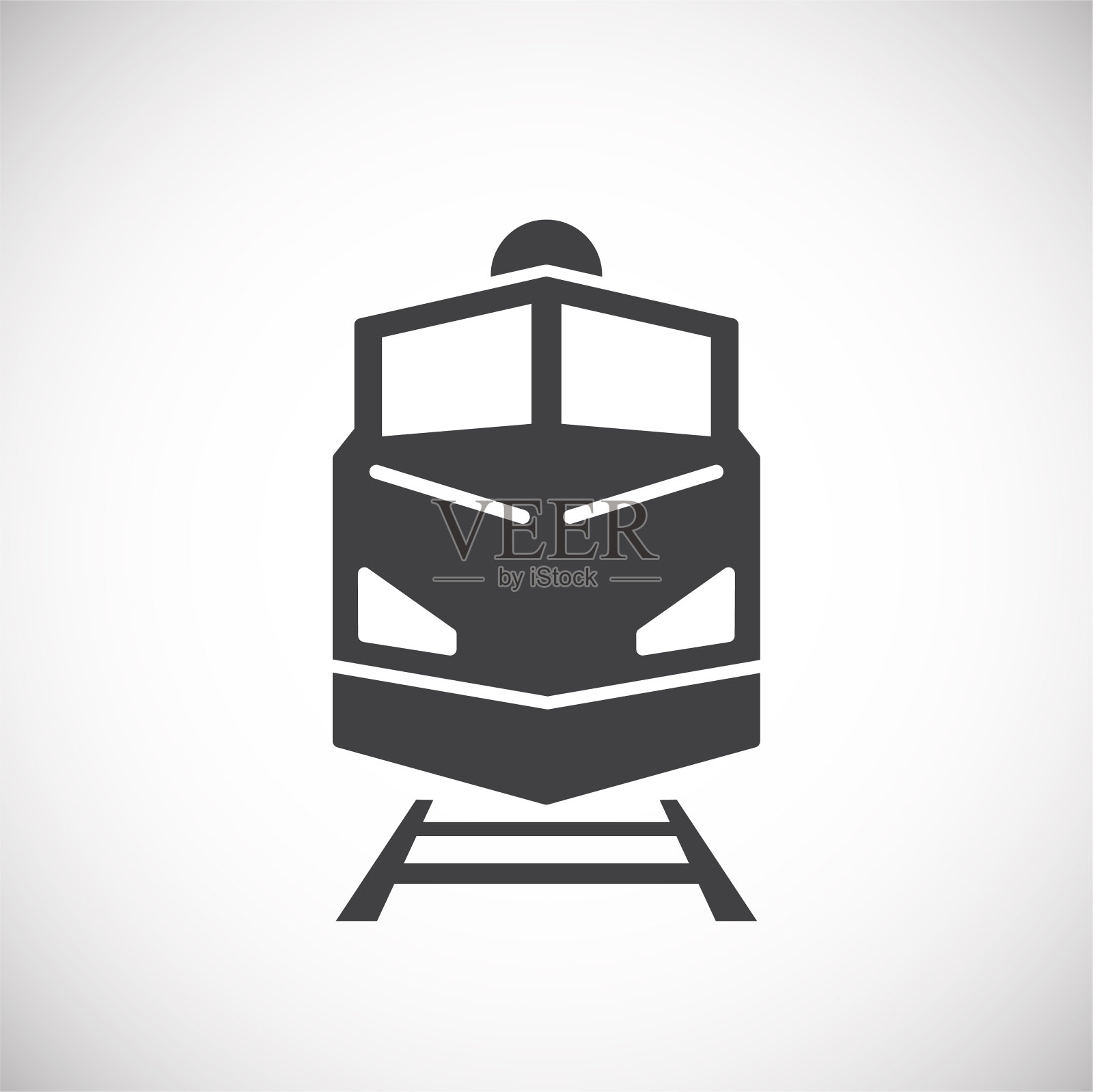 铁路运输相关图标背景的图形和网页设计。创意插图概念符号的web或移动应用程序。图标素材