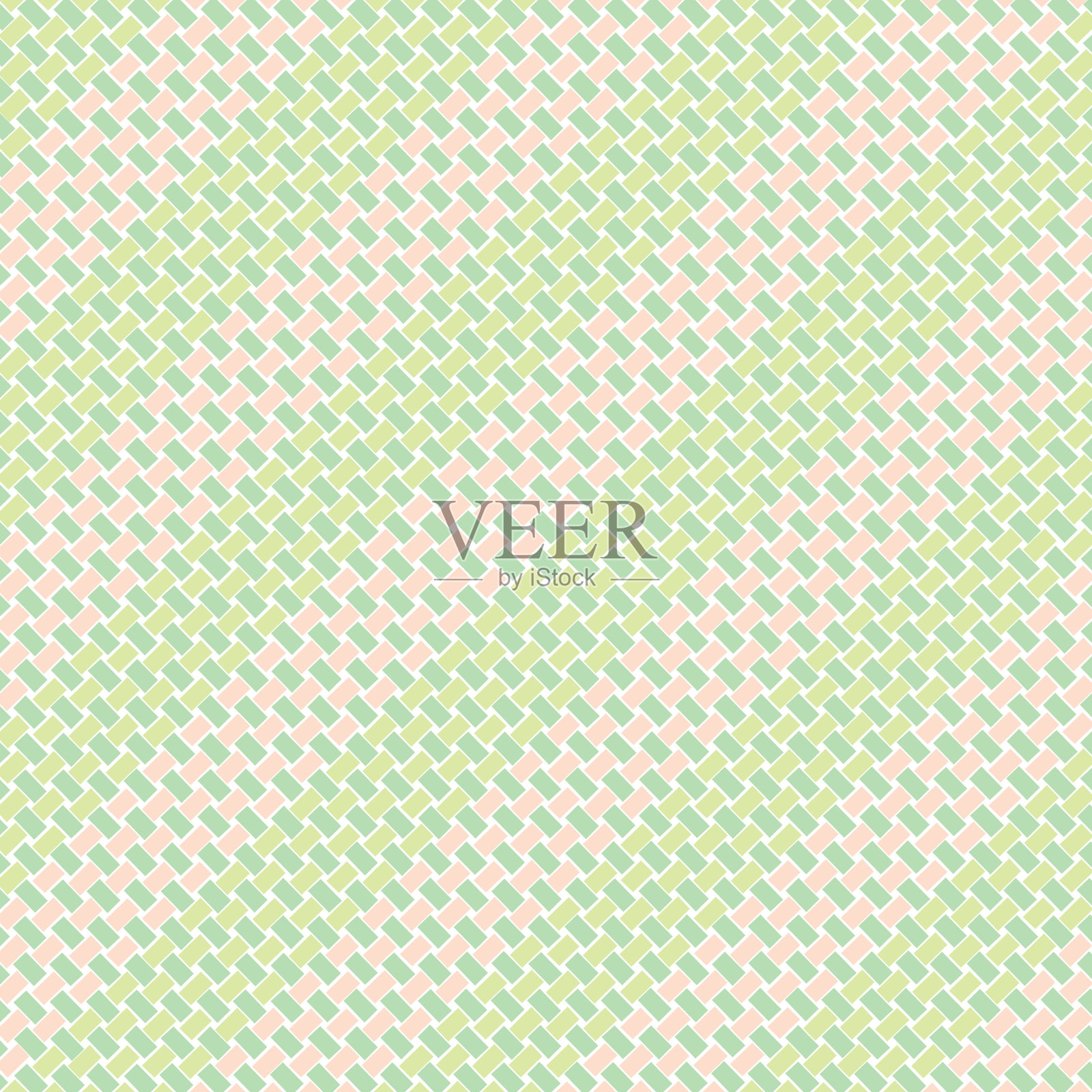 传统彩色棕榈编织背景插画图片素材