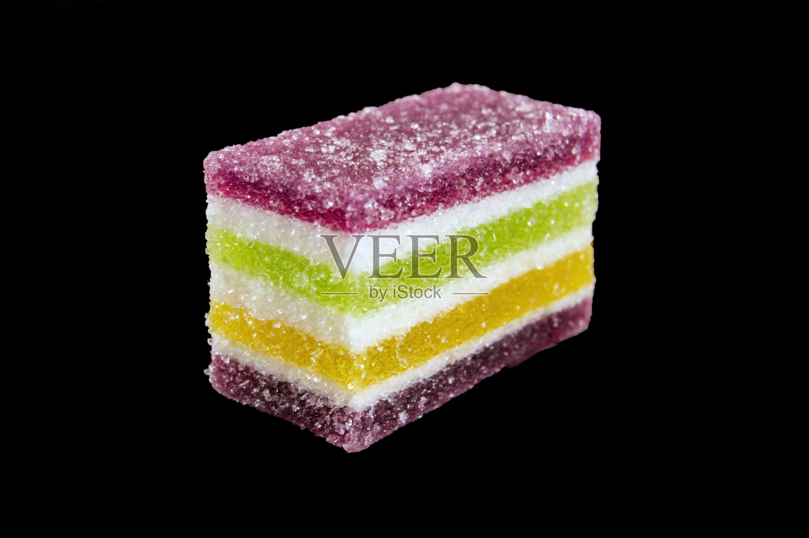 黑色背景上的一片彩色果酱照片摄影图片