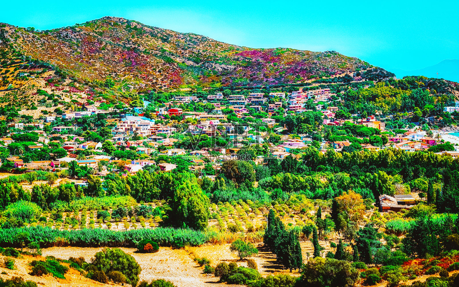 意大利撒丁岛维拉西米乌斯自然风光照片摄影图片