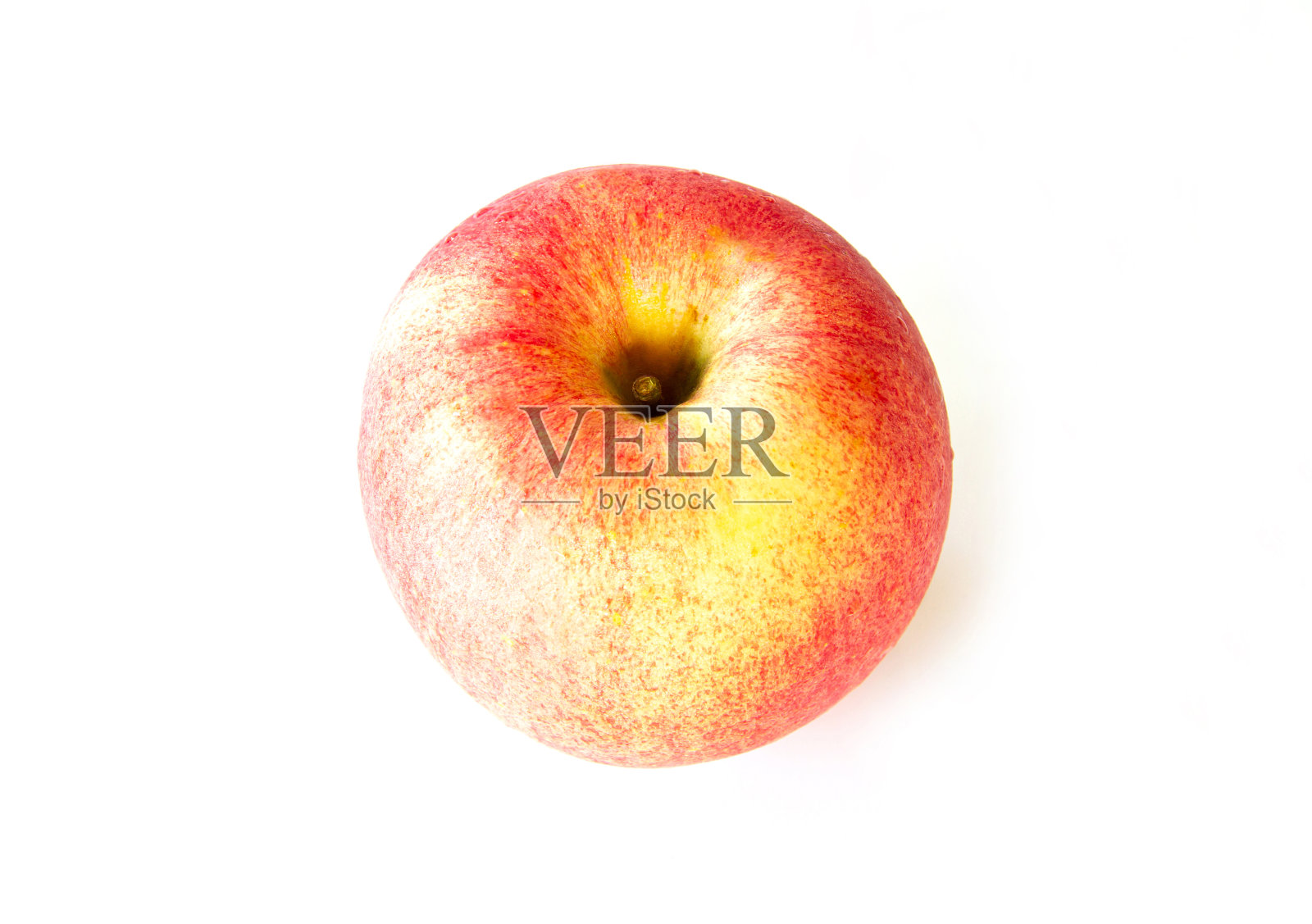 白色背景上的粉红色苹果照片摄影图片