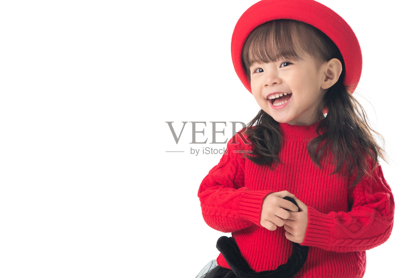 可爱的小女孩特写照片摄影图片