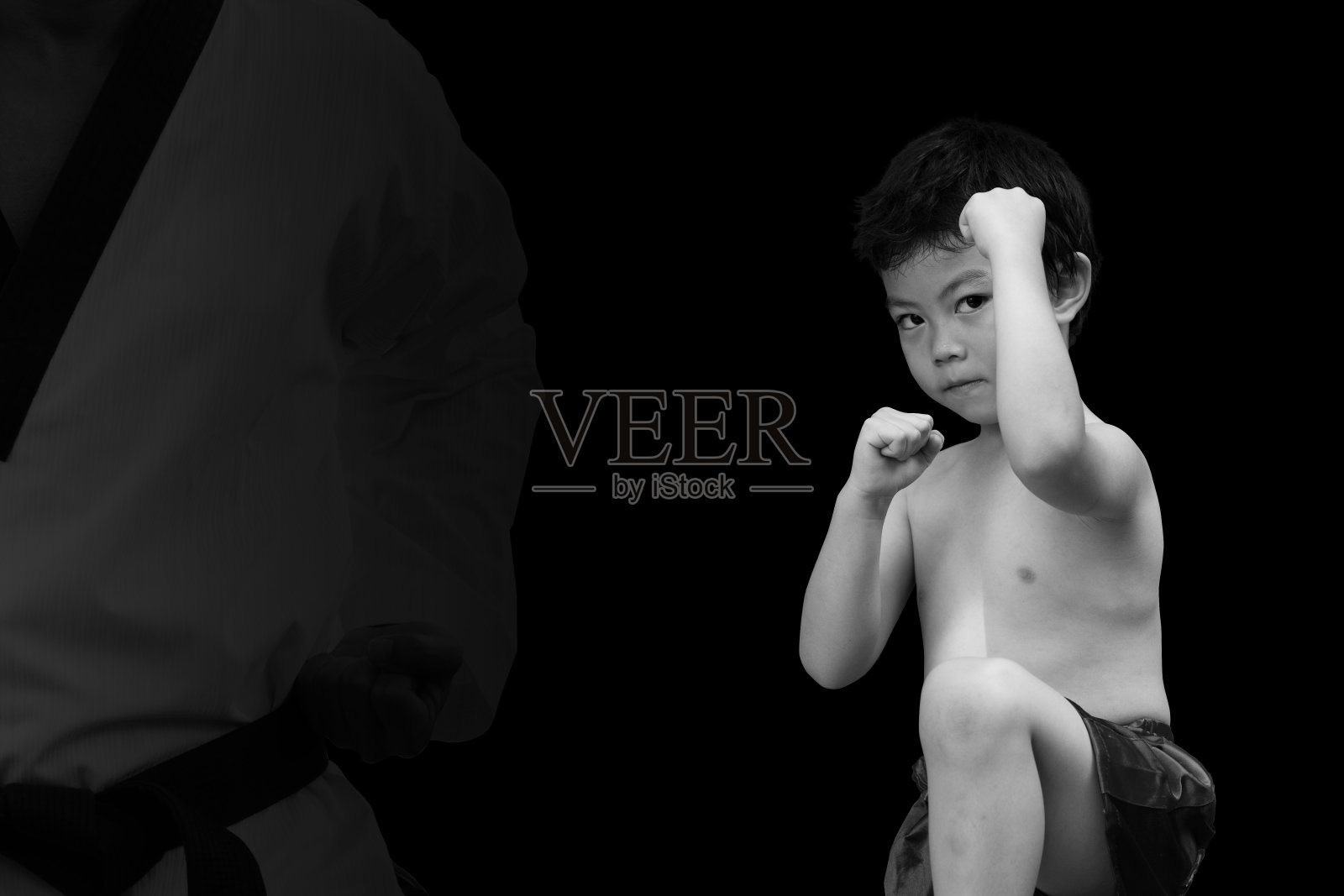 儿童搏击海报照片摄影图片