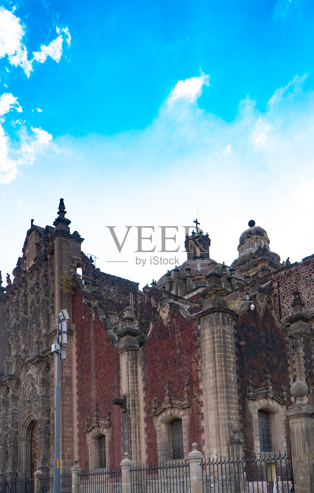 墨西哥城的大都会大教堂。殖民地建筑的细节。健美的旅游照片。墙纸或背景。拉丁照片摄影图片