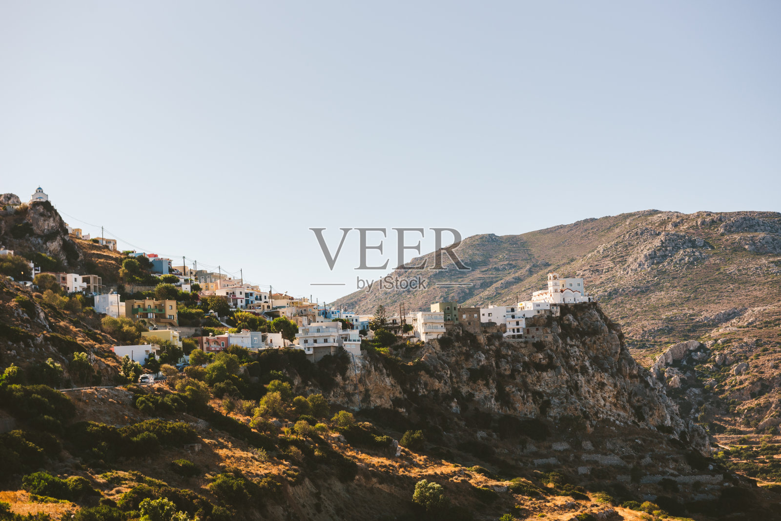 希腊卡尔帕索斯的米奈忒斯村照片摄影图片