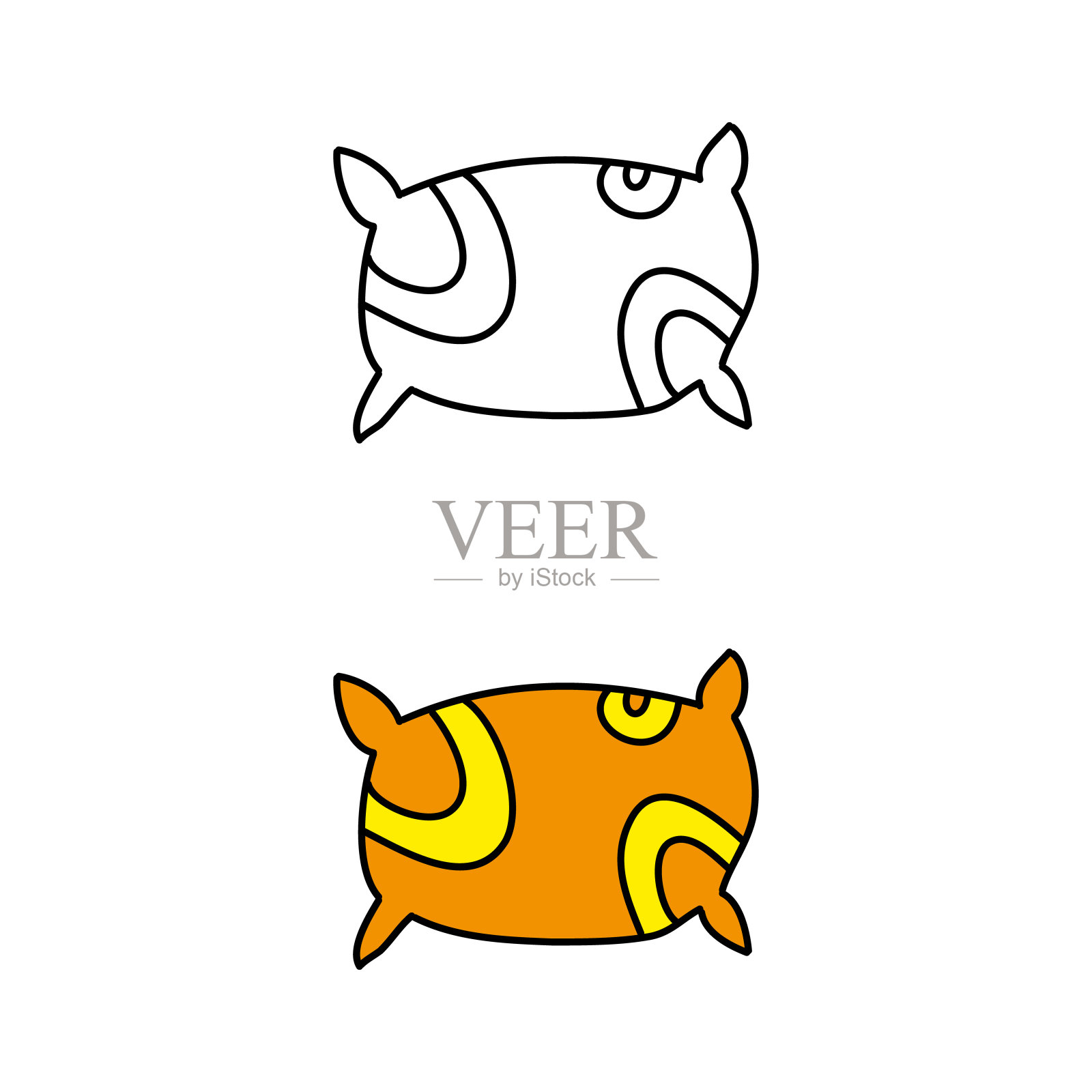 枕头18插画图片素材