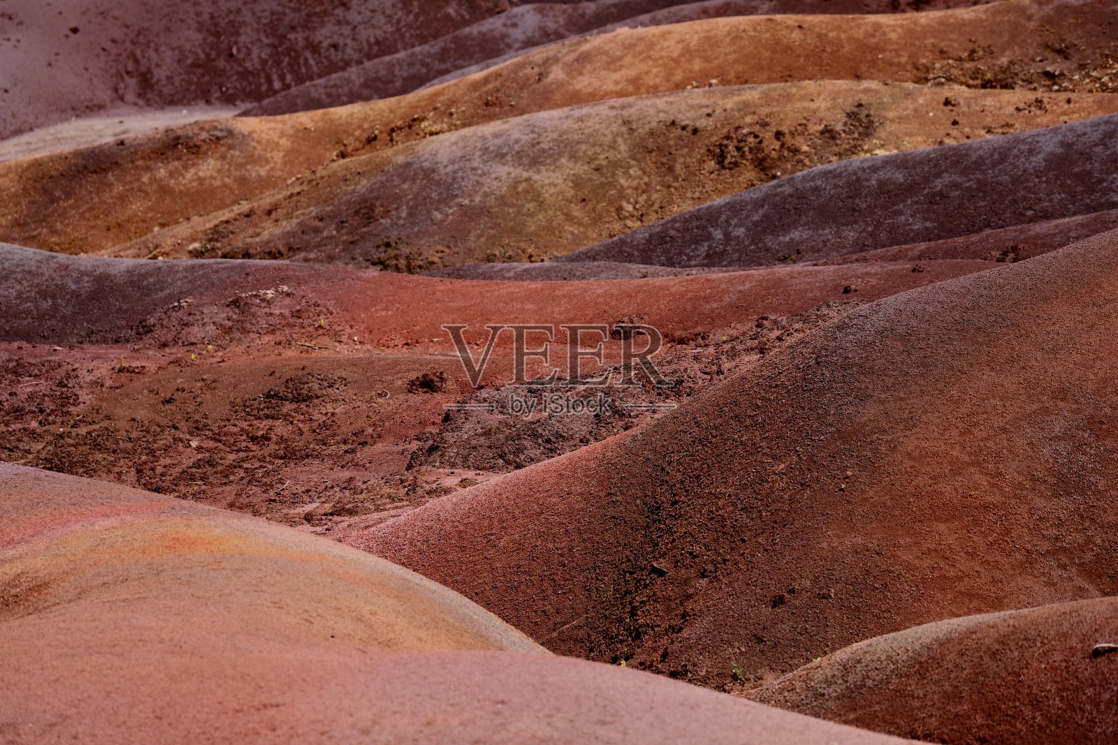 Chamarel七色地球地质公园，毛里求斯，印度洋，非洲照片摄影图片