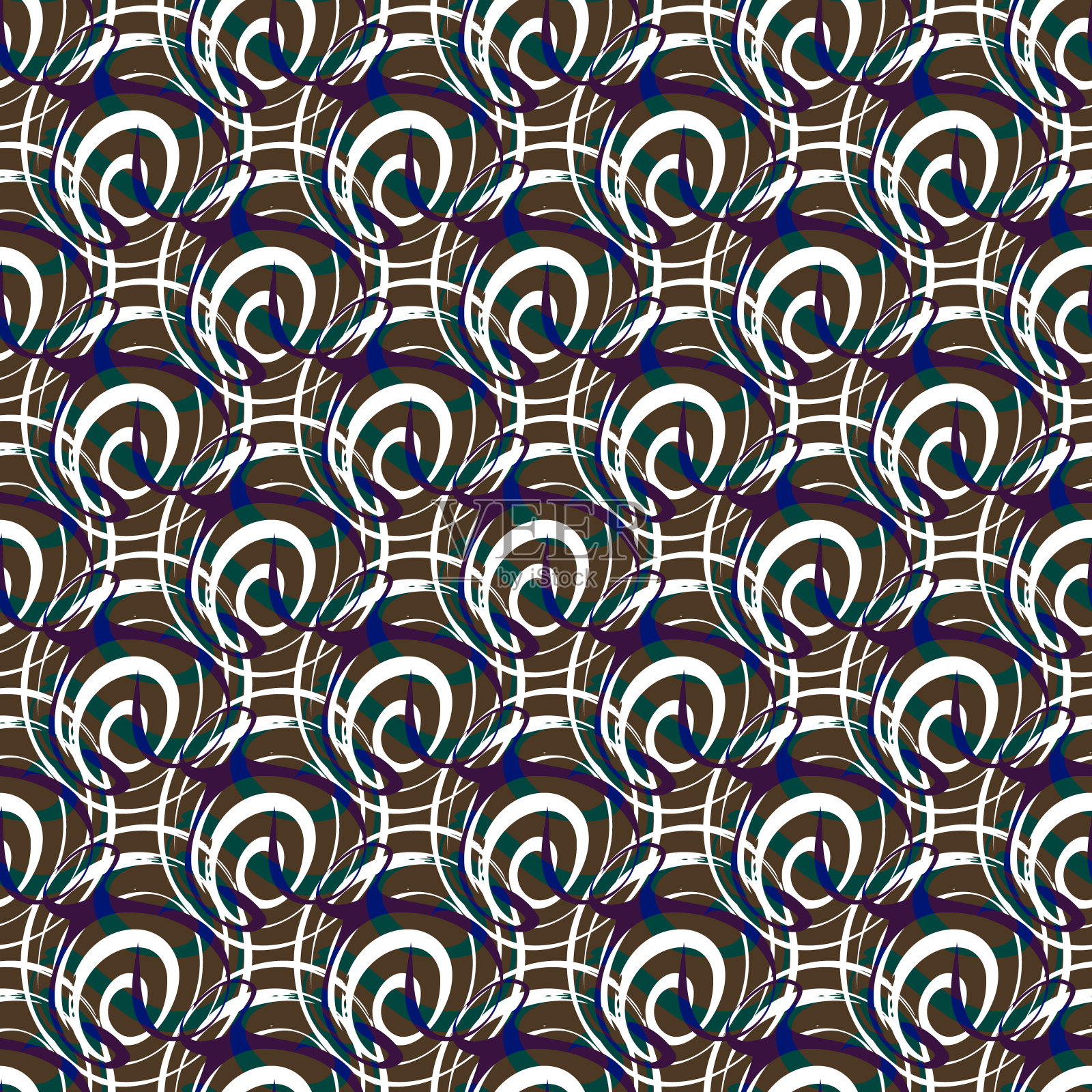 色彩抽象的民族无缝图案涂鸦风格与城市现代风格的元素，明亮的质量插图为您的设计插画图片素材