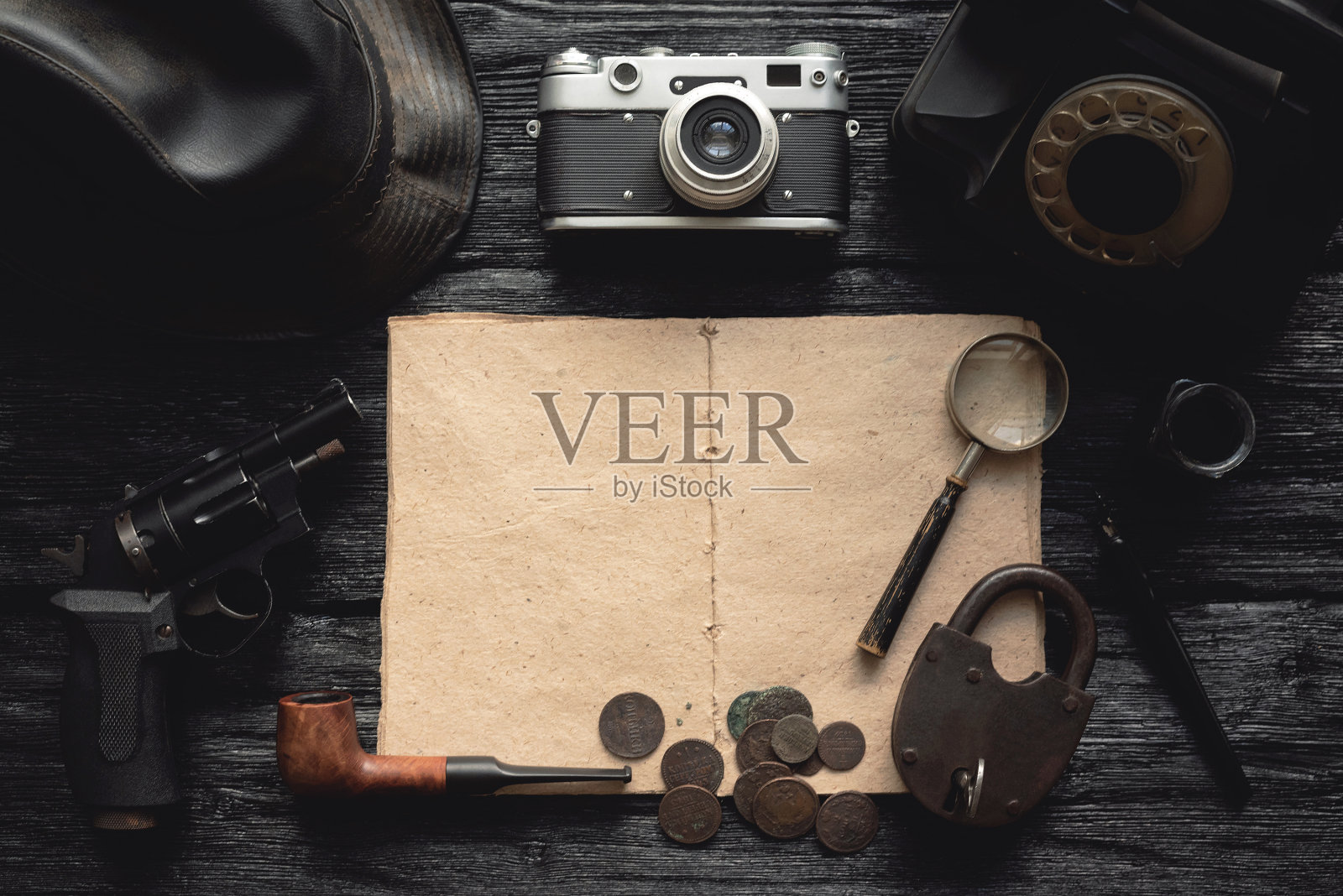 侦探书籍照片摄影图片