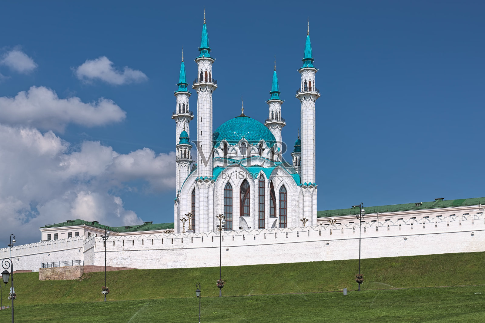 俄罗斯喀山克里姆林宫的谢里夫清真寺照片摄影图片