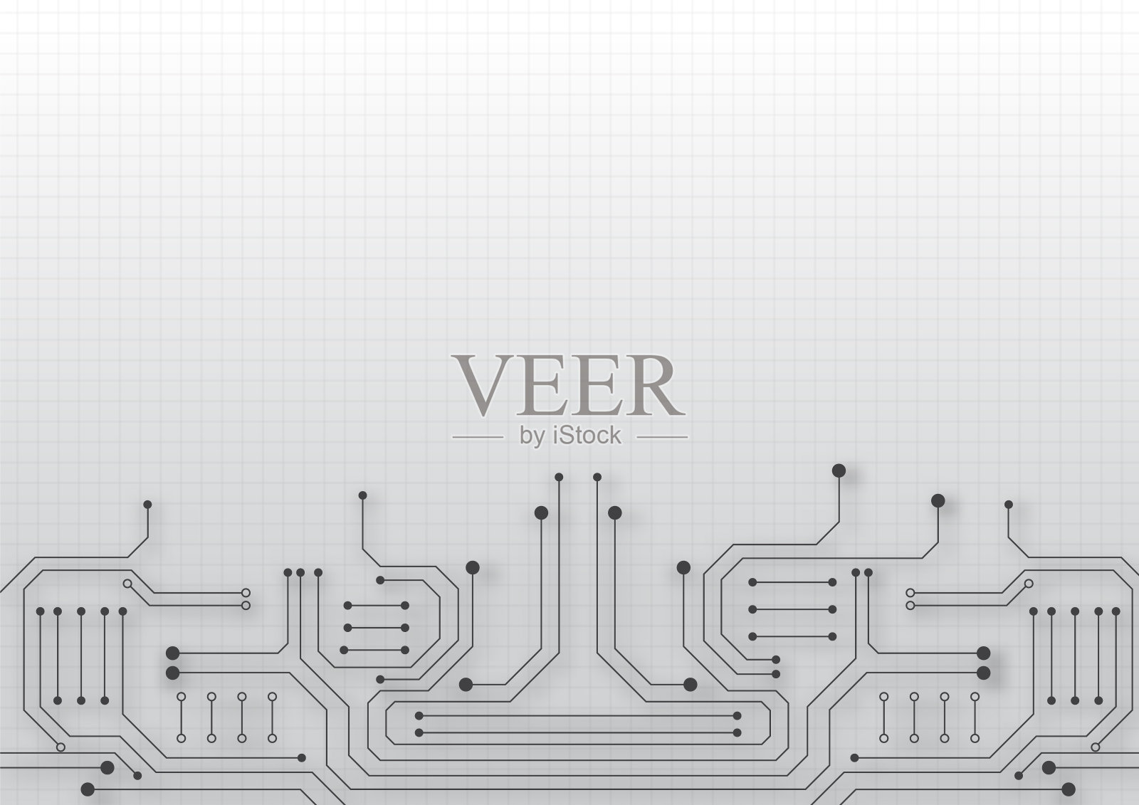 电路板技术背景插画图片素材