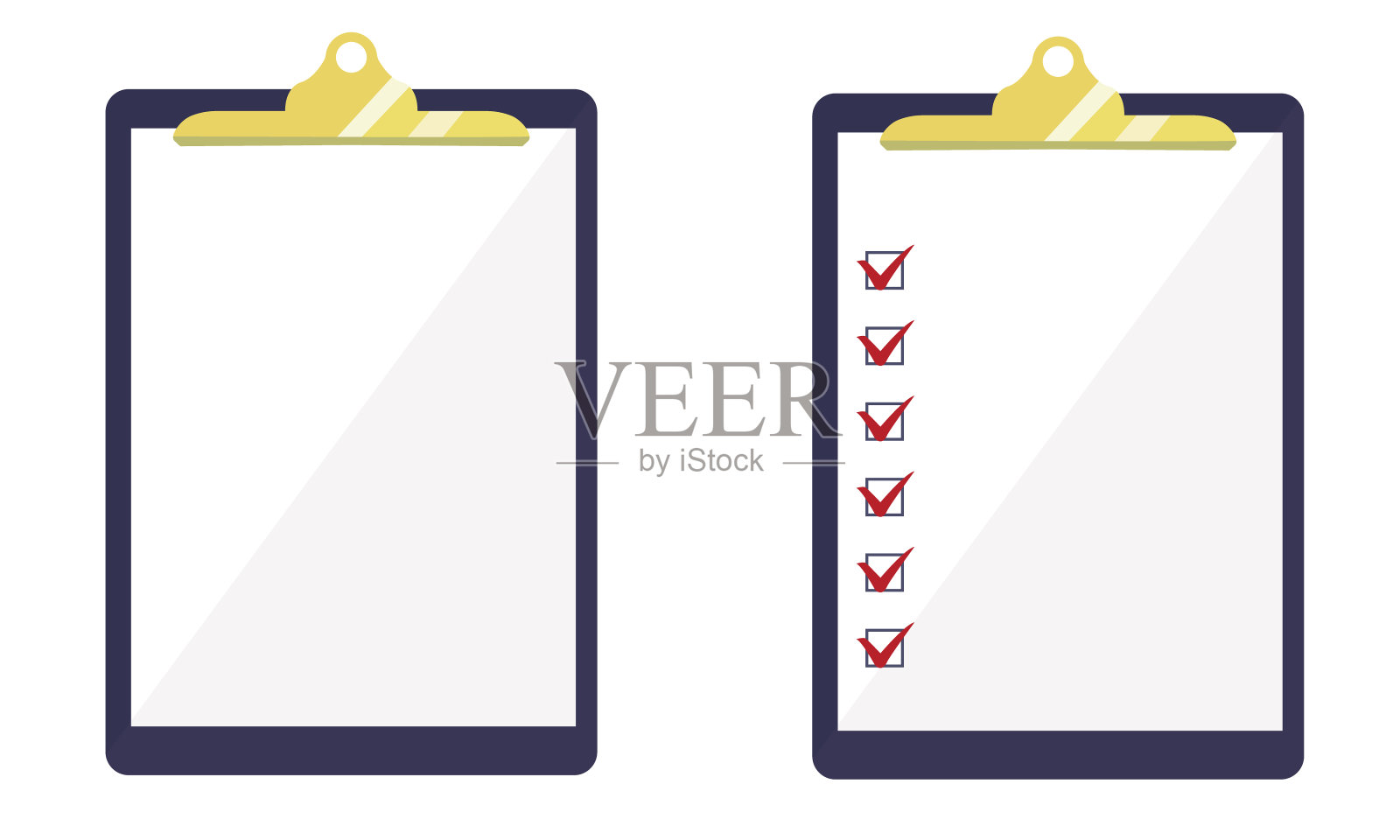 插图的一个简单可爱的活页夹插画图片素材