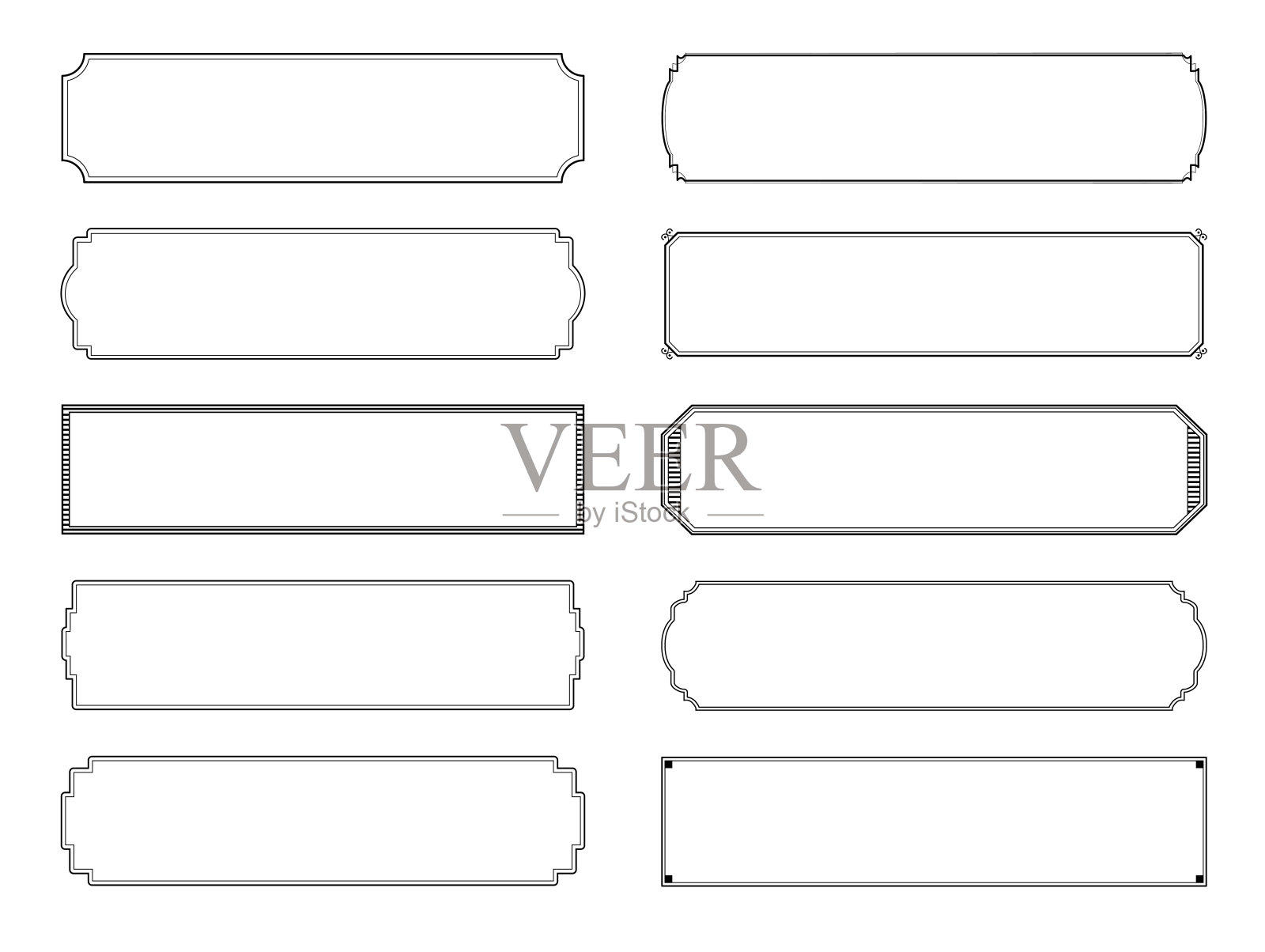 优雅的矢量框架插画图片素材