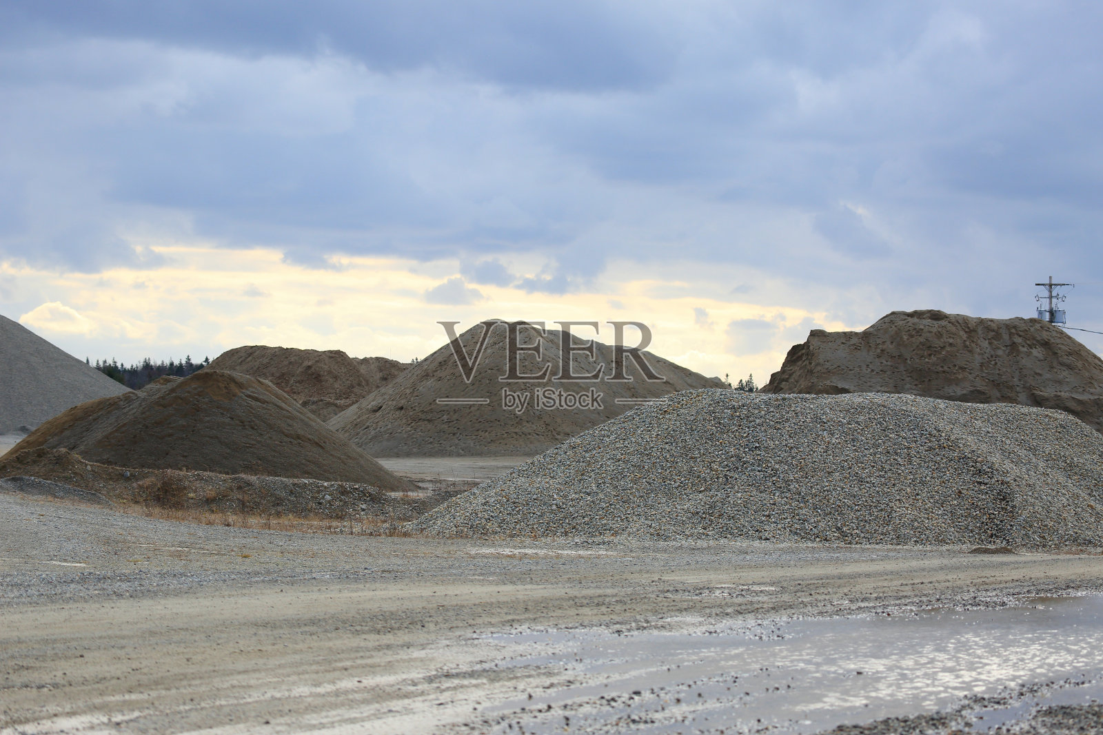 砾石坑照片摄影图片