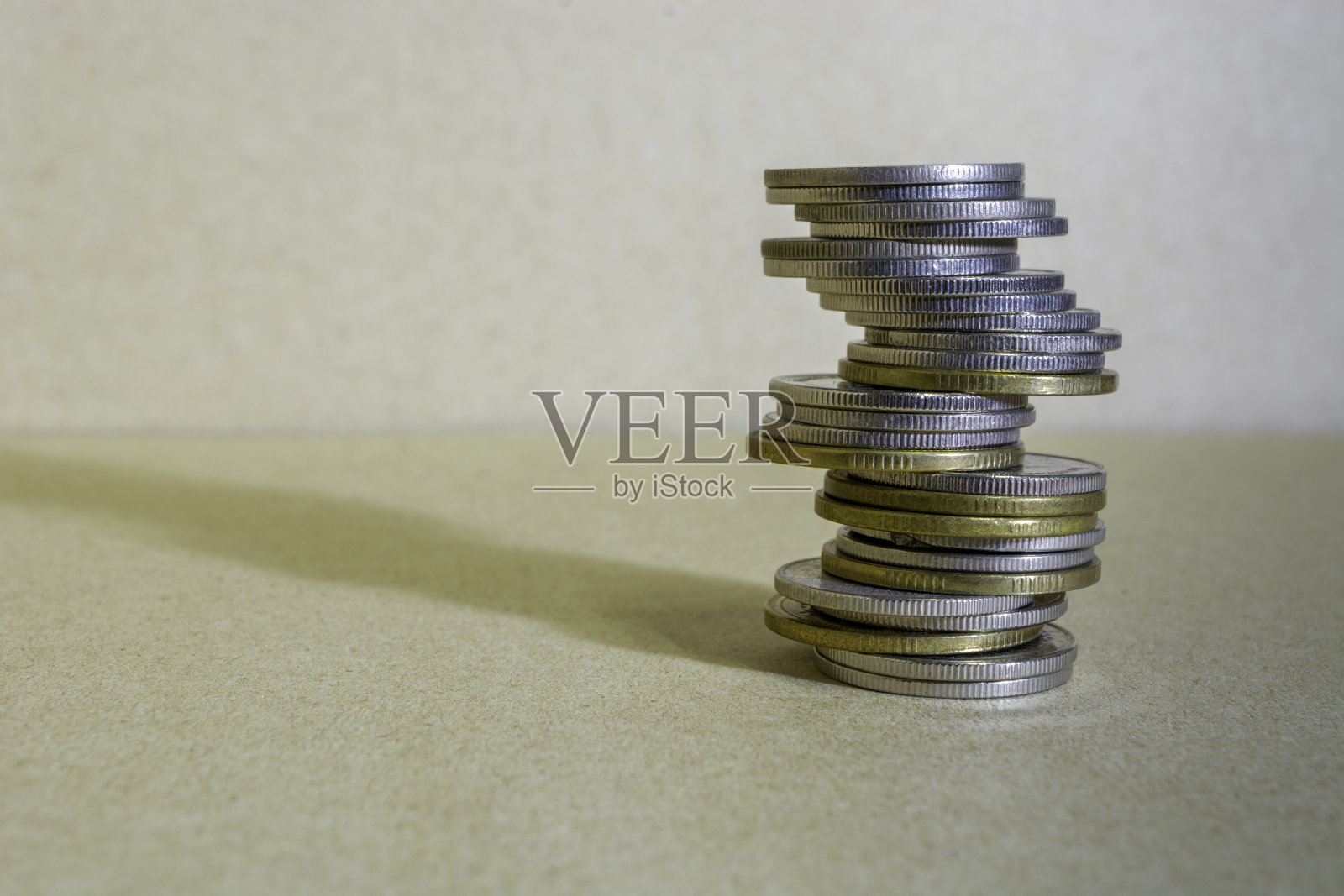 堆栈的硬币照片摄影图片