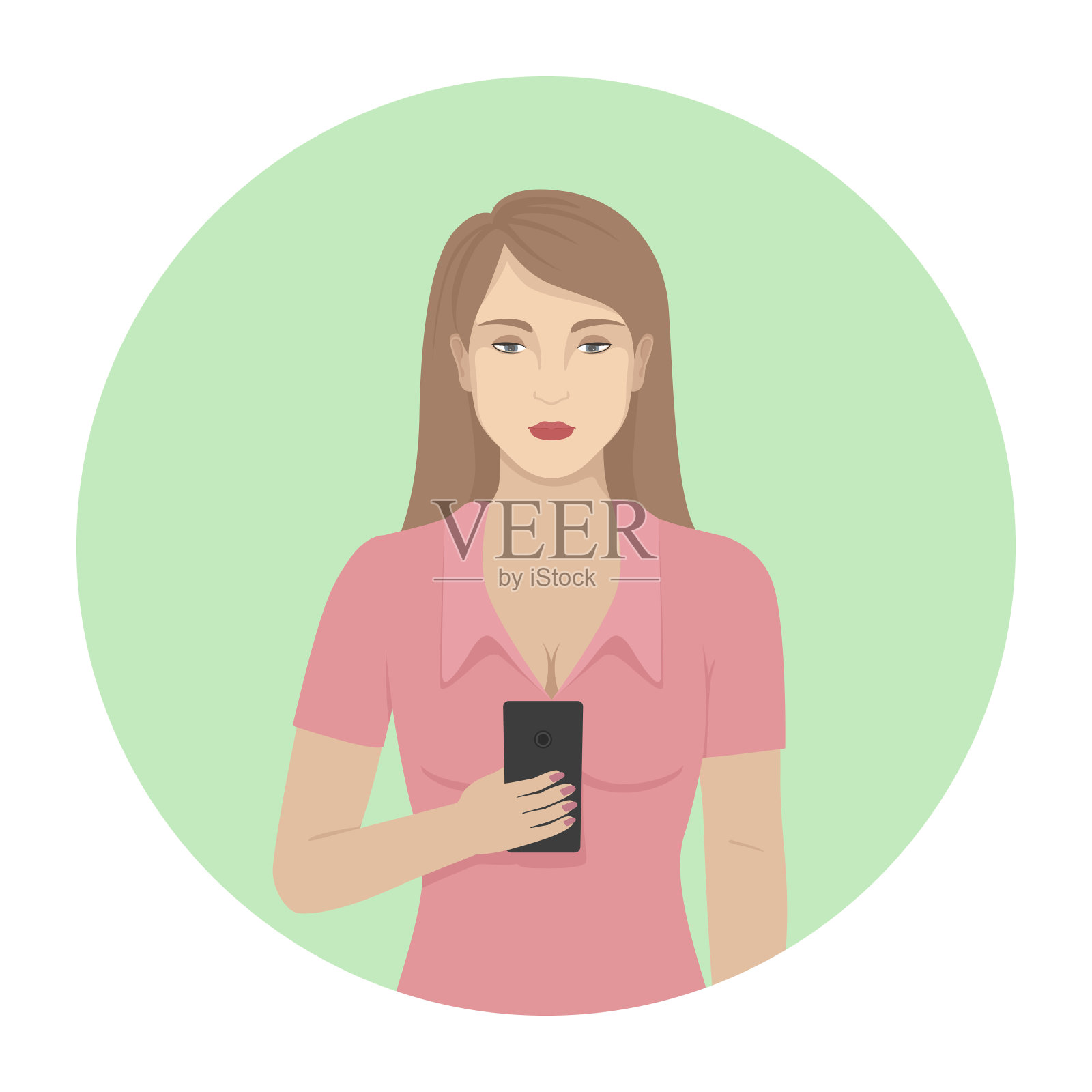 《阿凡达》的女人。女性的偶像。向量插画图片素材