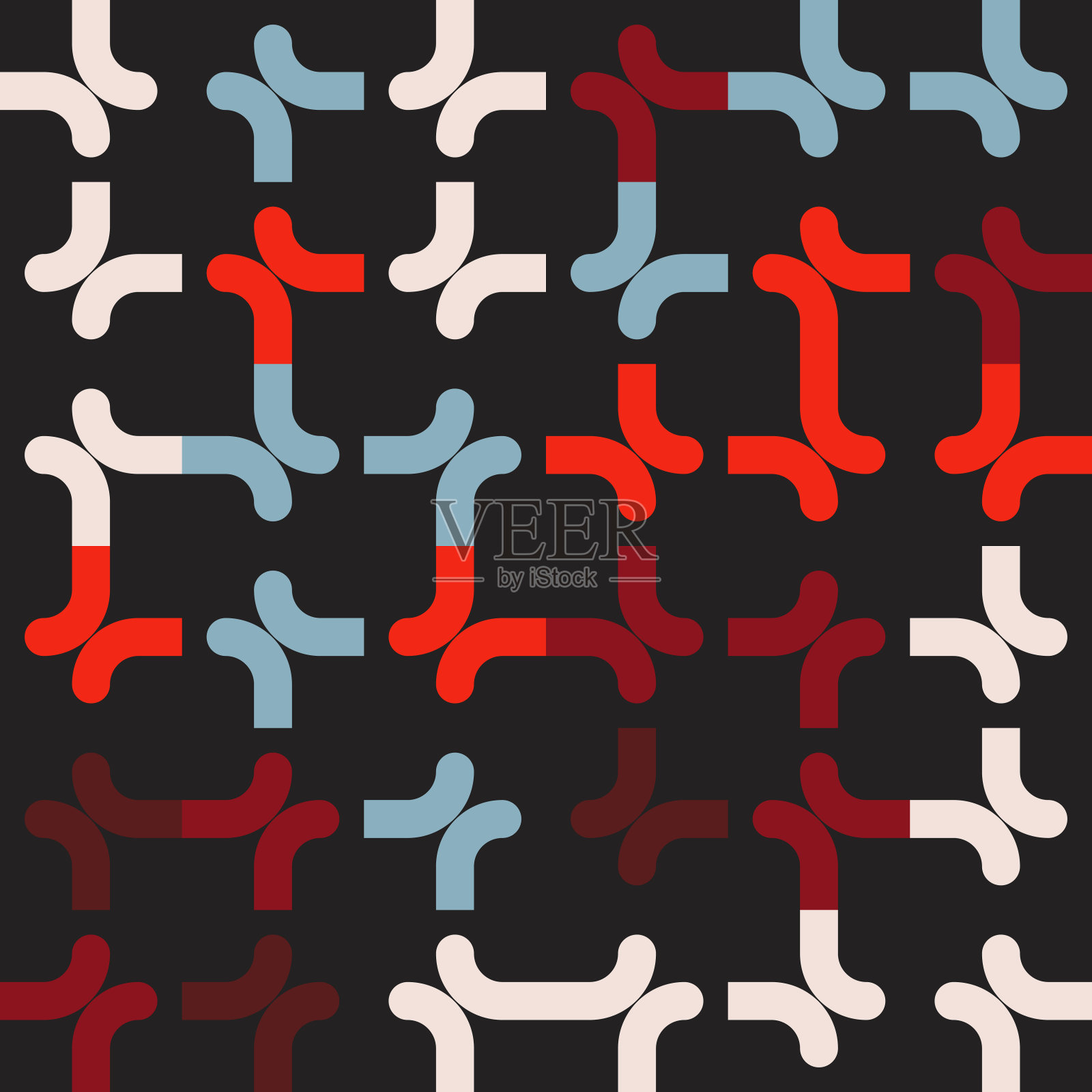 暖色圆形图案设计插画图片素材