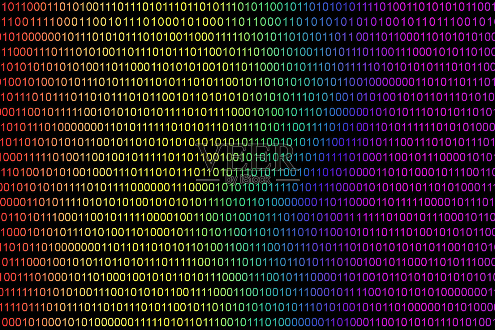 矩阵颜色为âââdigital。模拟或计算机二进制代码。照片摄影图片