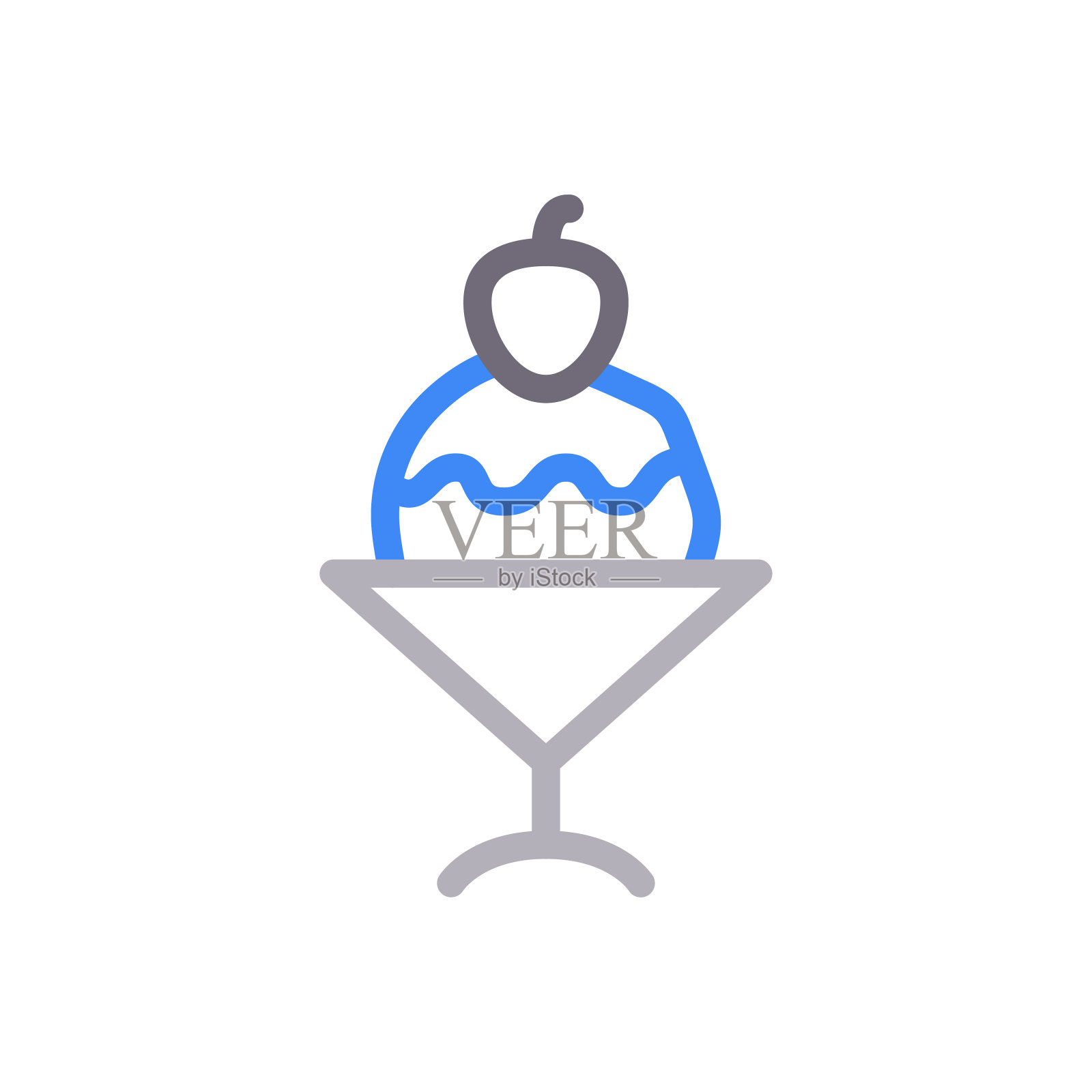 奶油插画图片素材