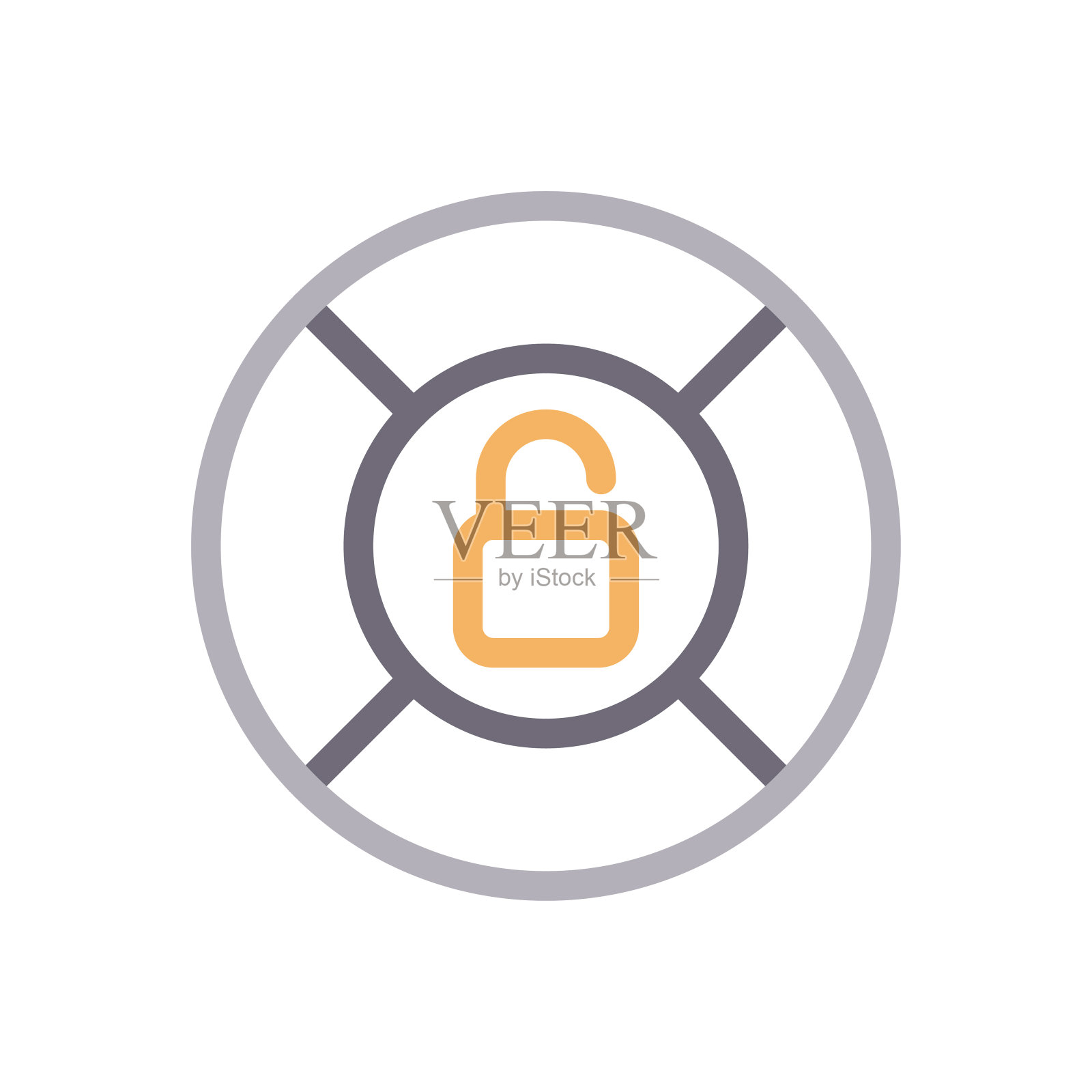 安全插画图片素材