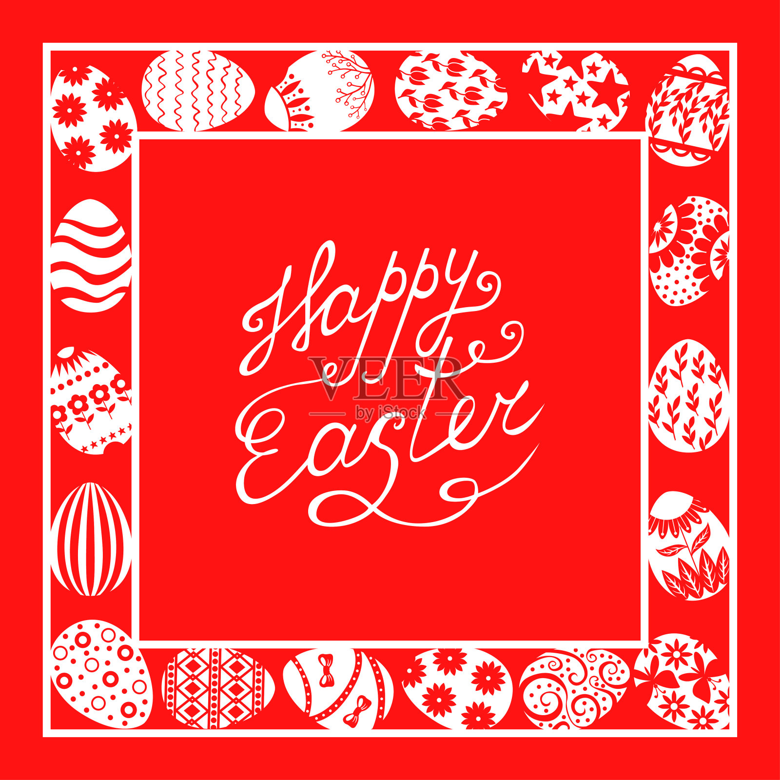 复活节装饰蛋架设计模板素材