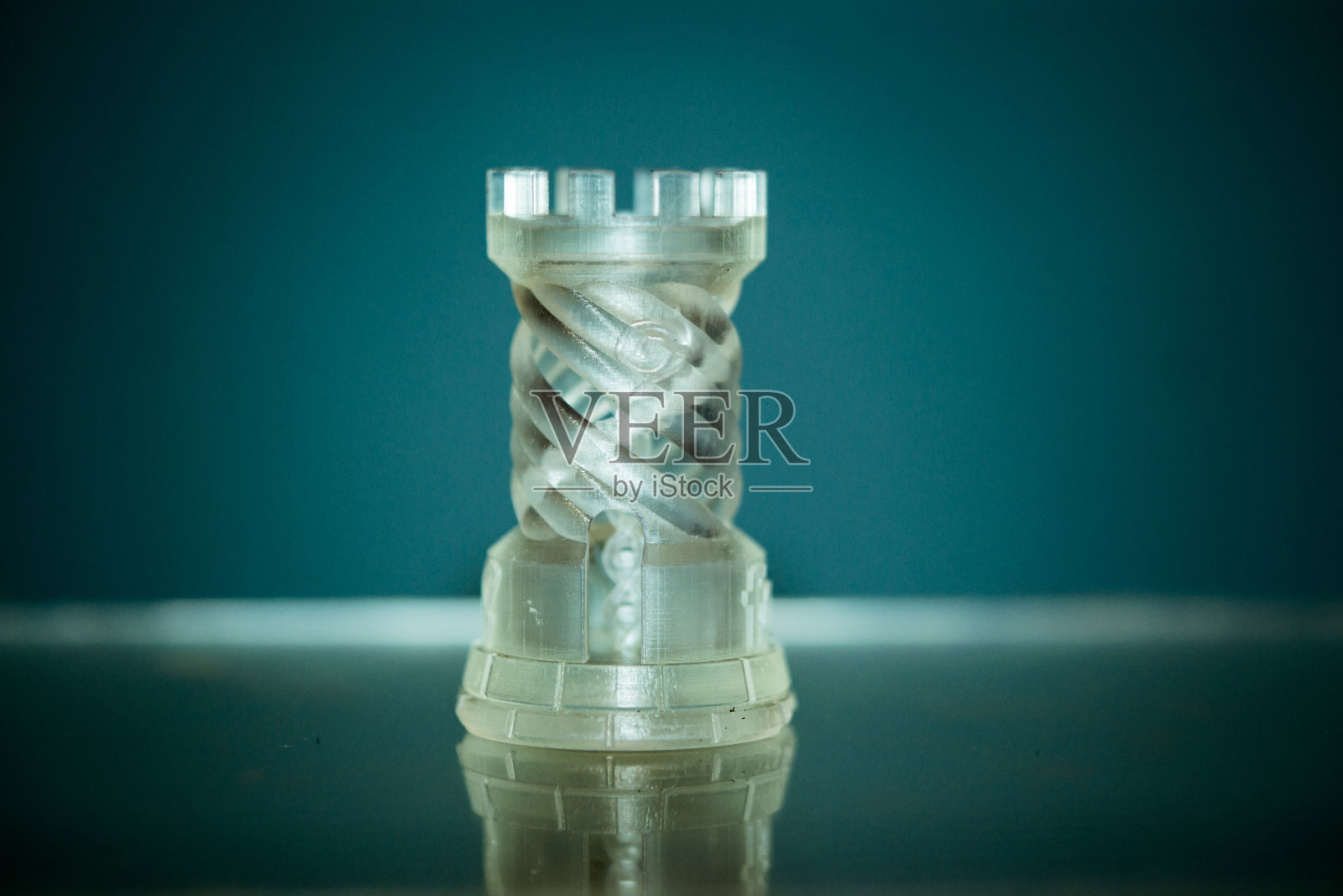 3D打印机上的光敏聚合物打印对象照片摄影图片