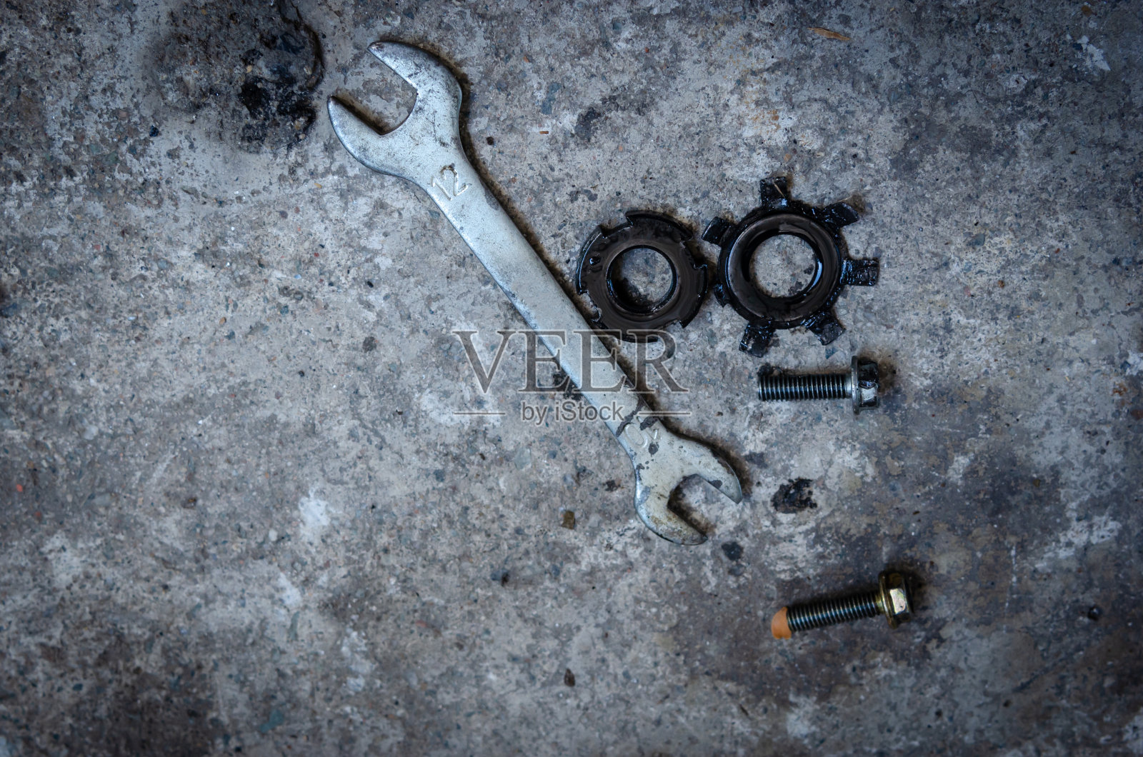 摩托车维修工具照片摄影图片