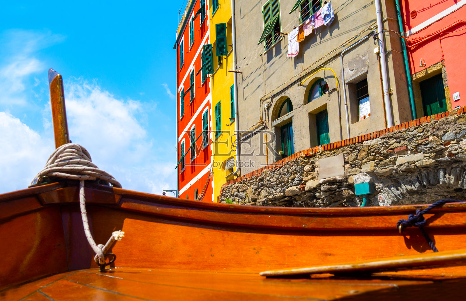 里奥马乔，意大利五陆地照片摄影图片