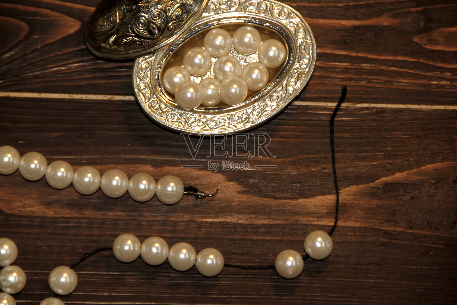 珍珠木制背景库存照片照片摄影图片