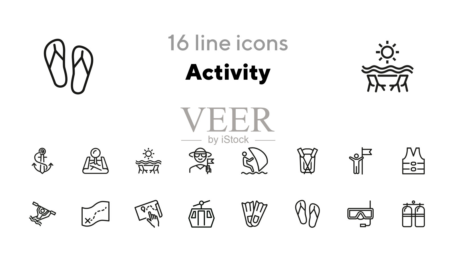 活动线图标集图标素材