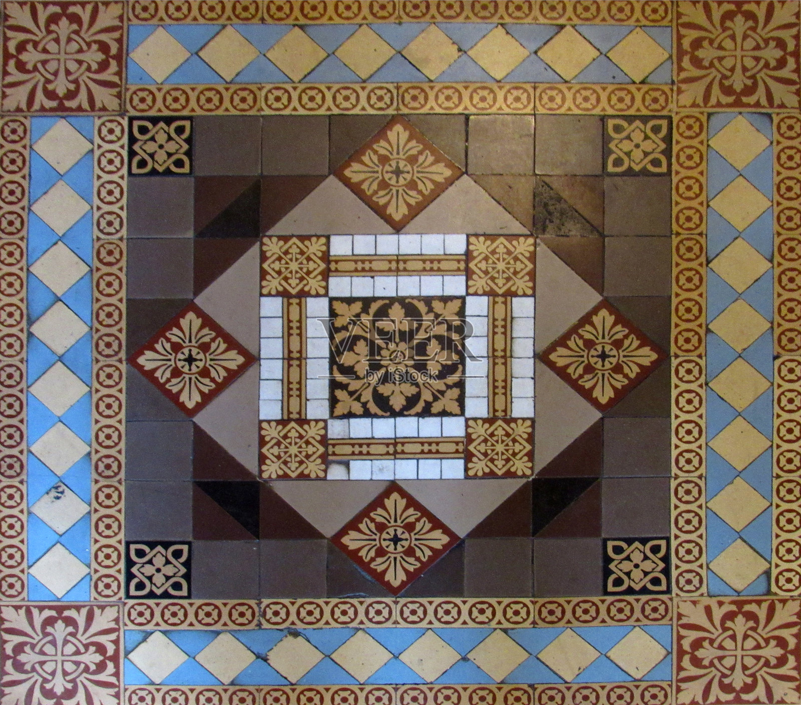 传统陶瓷地砖照片摄影图片