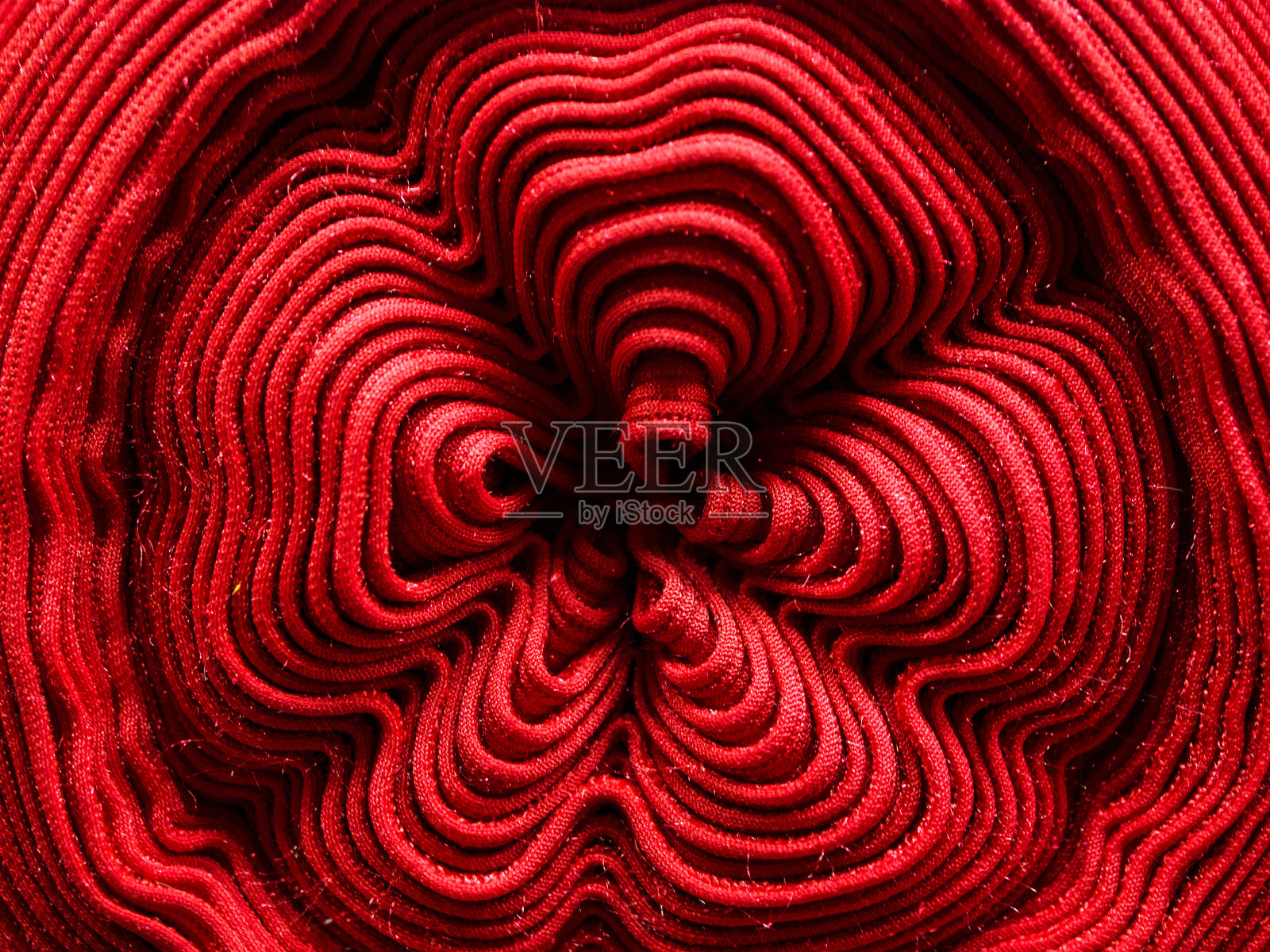 红卷针织物。纹理、背景照片摄影图片