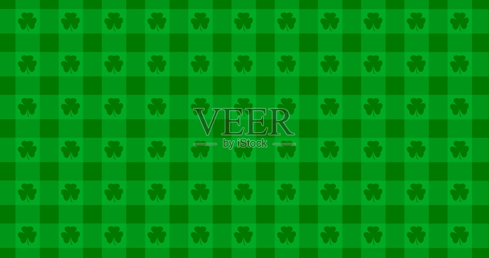 帕特里克日的背景与飘落的三叶草叶图案。为了庆祝酒吧派对。3d渲染3d插图照片摄影图片