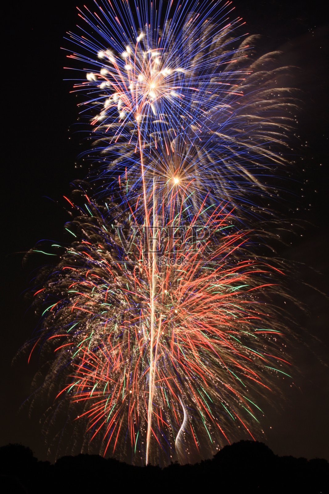 烟花爆炸照片摄影图片